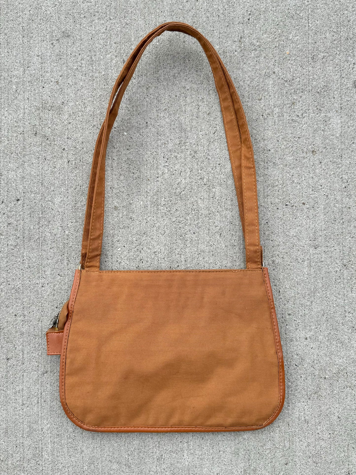 Vintage Kangaroo Tan Canvas Shoulder Bag