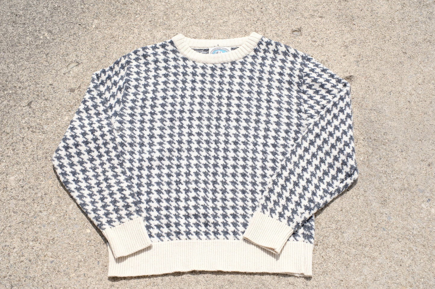 Vintage Environmental Clothing Co. Houndstooth Wool Sweater