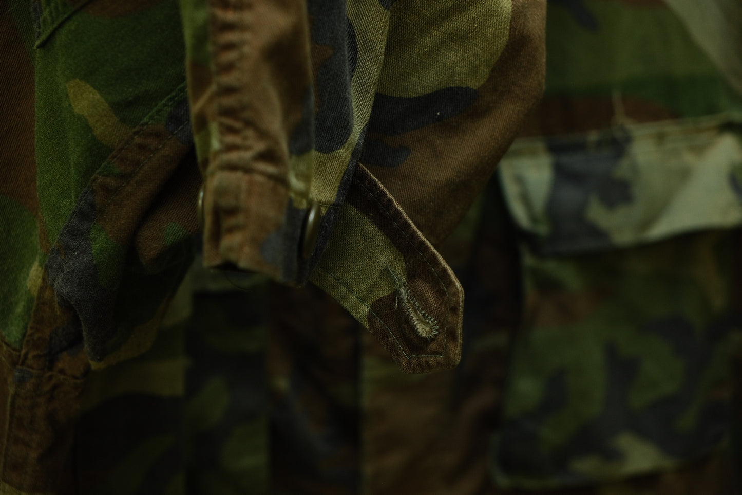 Vintage Vietnam Era Camouflage Cargo Jacket