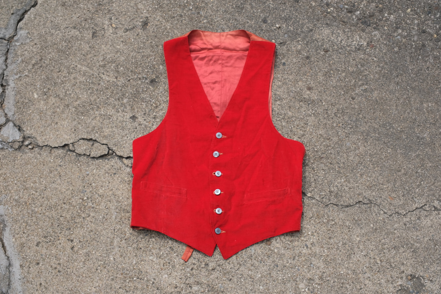 Vintage Reversible Red Plaid Vest