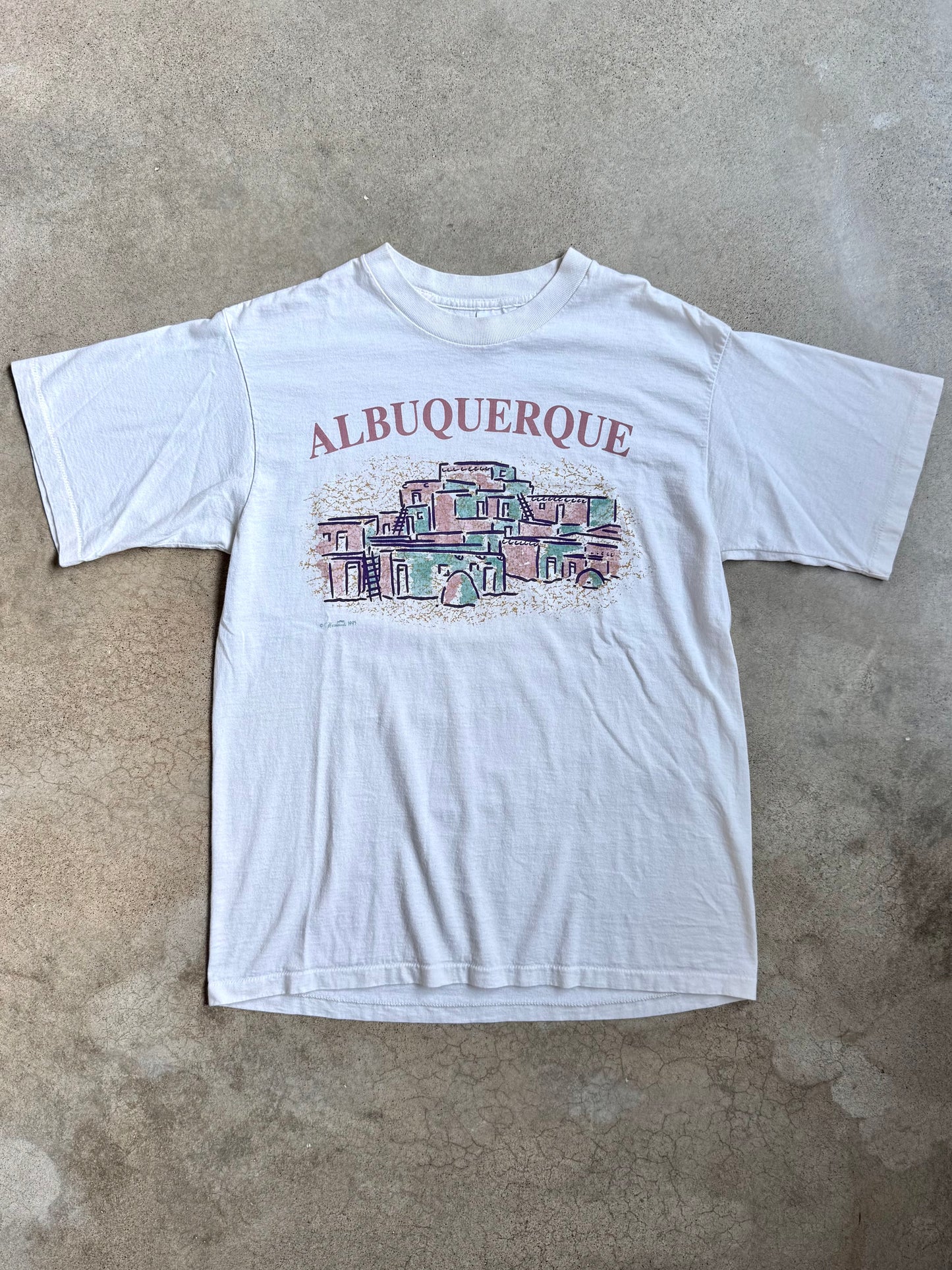 Vintage 1990s Hazelwoods Albuquerque Graphic Tee | Large