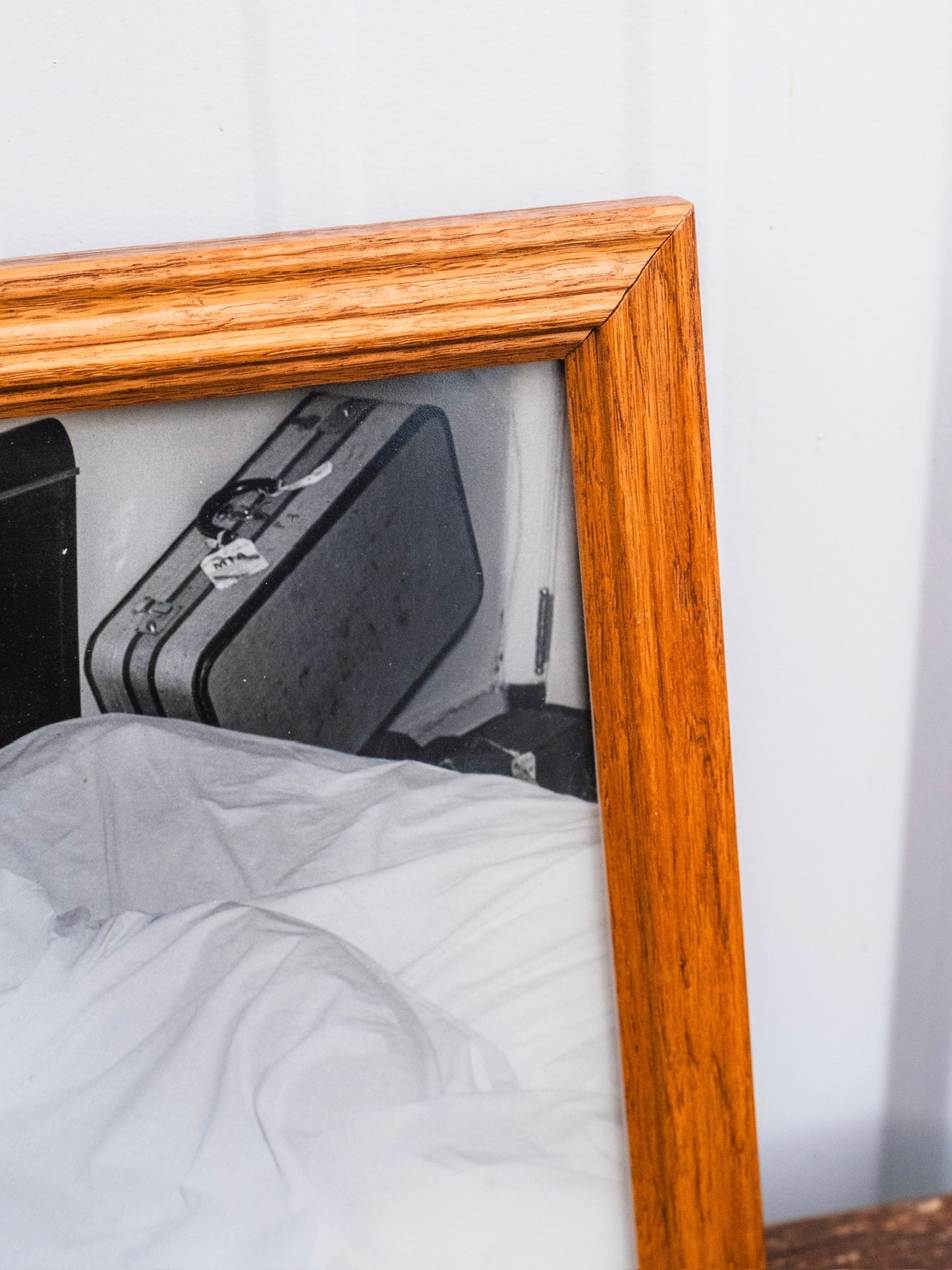 Vintage 1950s Original Black & White Framed Pinup Girls Photographs | Set of 2