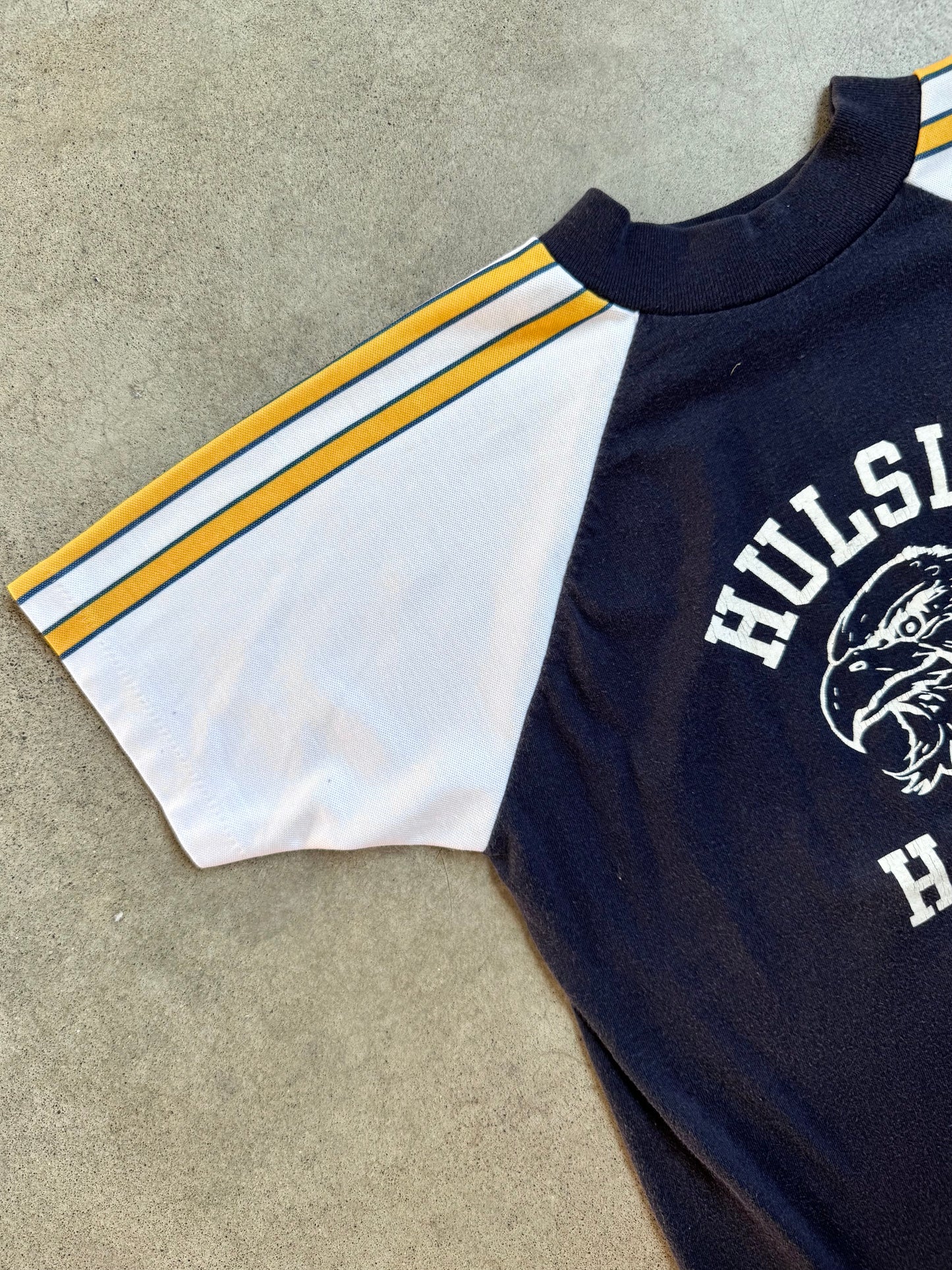 Vintage 1970s/80s Hulsing Hawks Athletic School Tee | Youth L