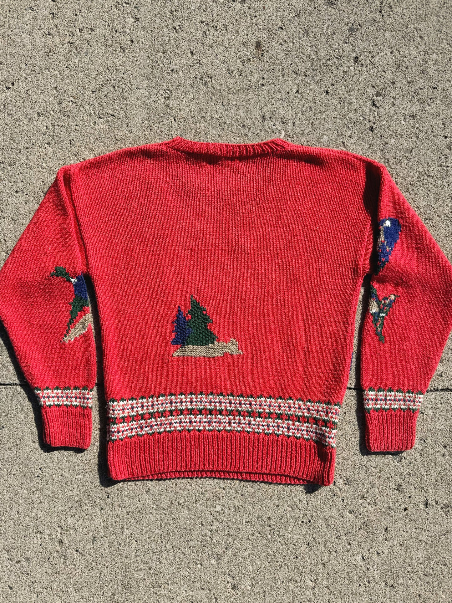 Vintage 1980s/90s Robert Scott Outdoors Novelty Knit Sweater