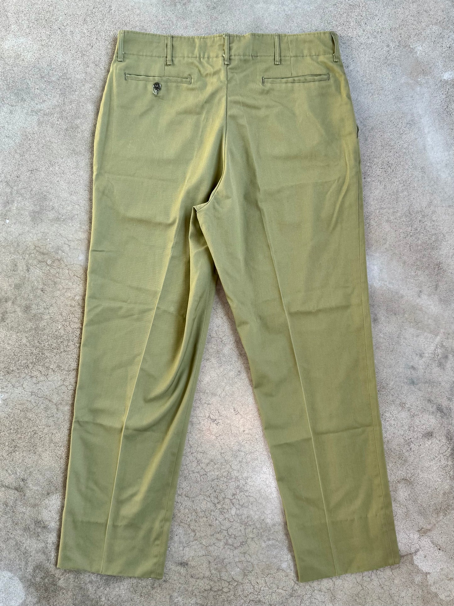 Vintage 1970s Boy Scouts BSA Green Uniform Pants | Waist 34”