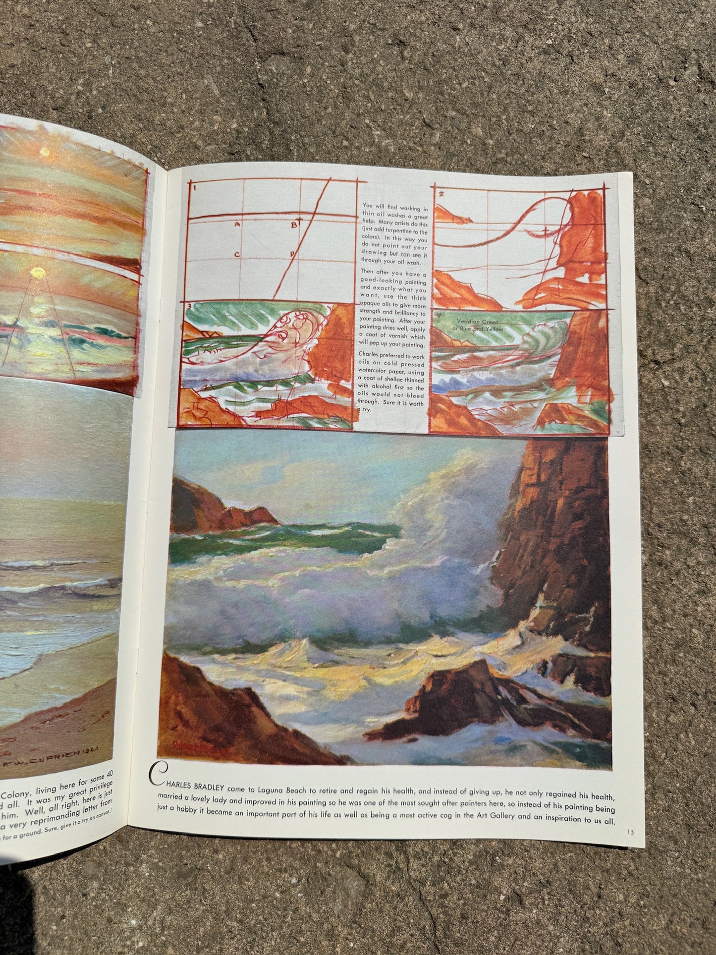 Vintage How to Draw and Paint Seascapes Book