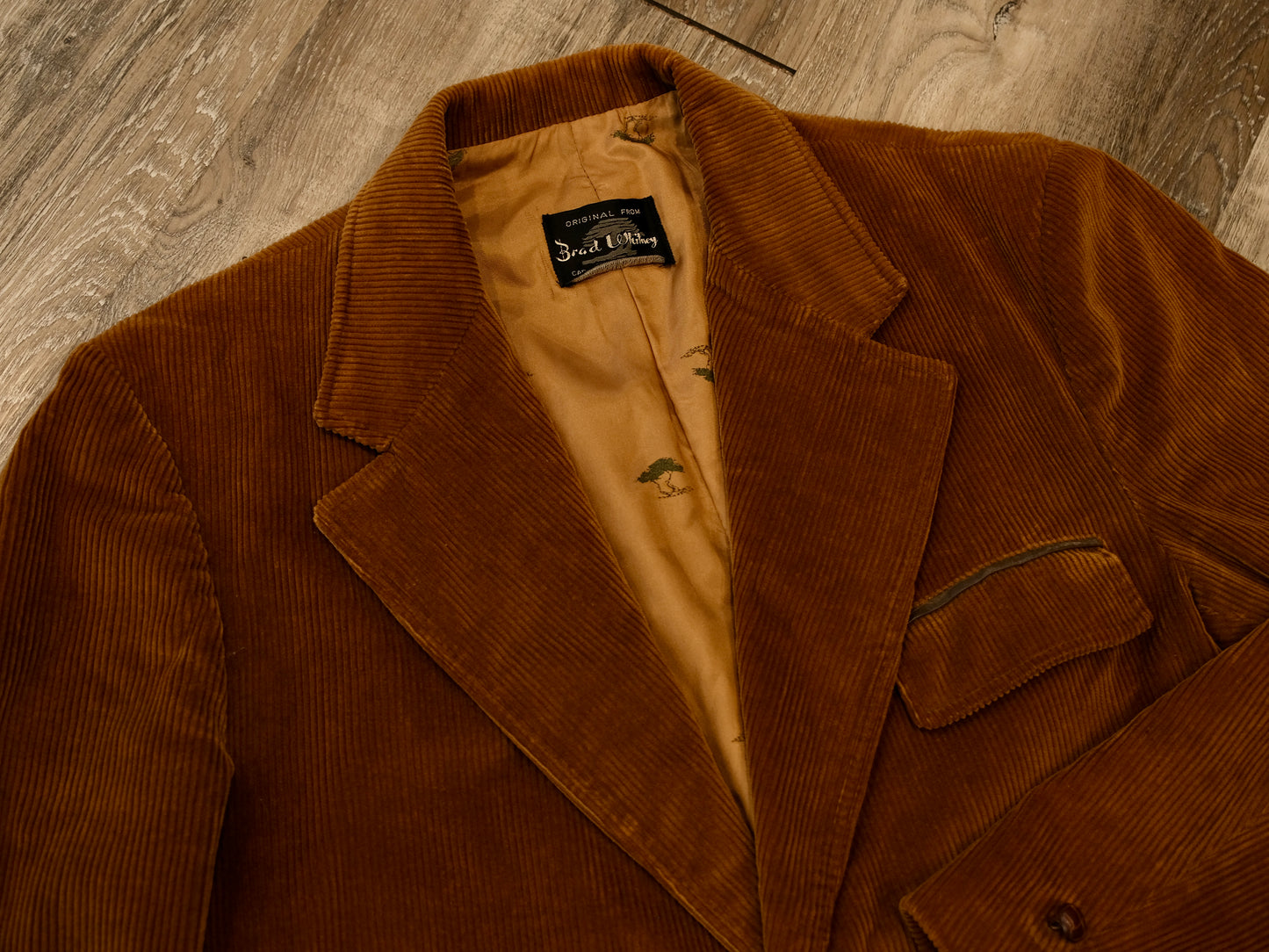 Vintage 1970s Brad Whitney Western Corduroy Blazer | XL