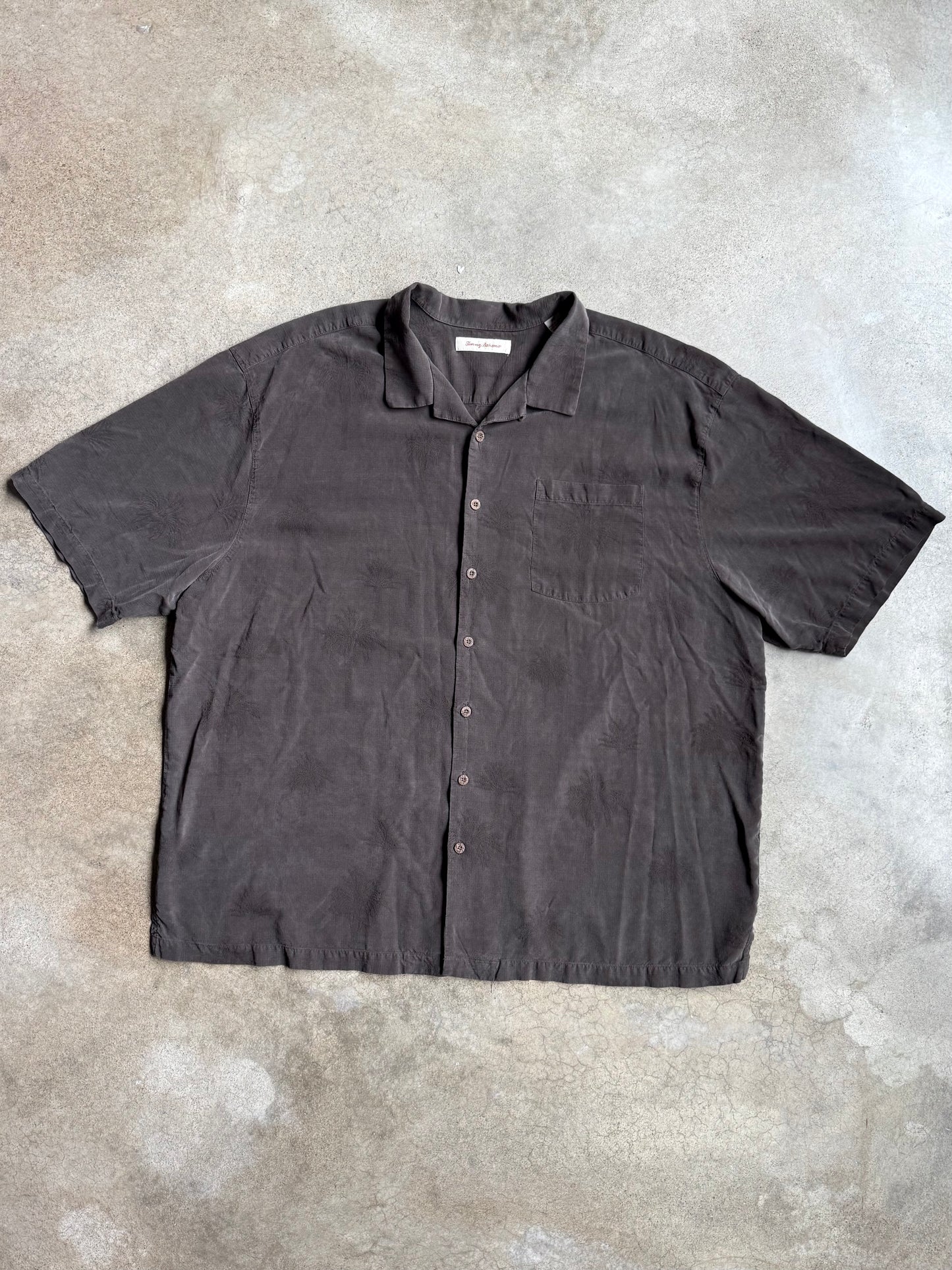 Vintage Tommy Bahama ‘93 Summer Tour Embroidered Silk Shirt | 4XB
