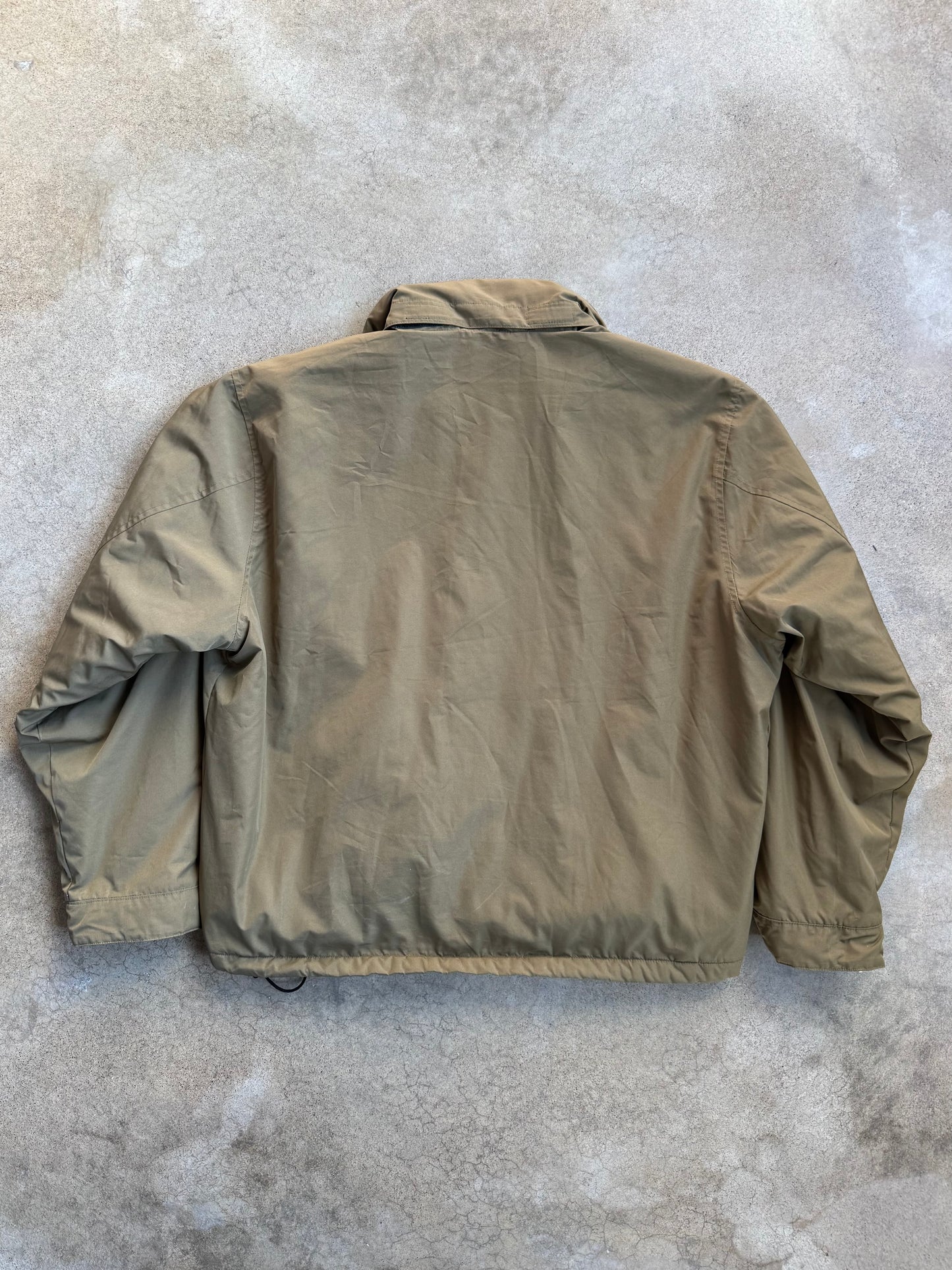 Vintage 1990s Polo Ralph Lauren Olive Green Windbreaker Jacket | XL