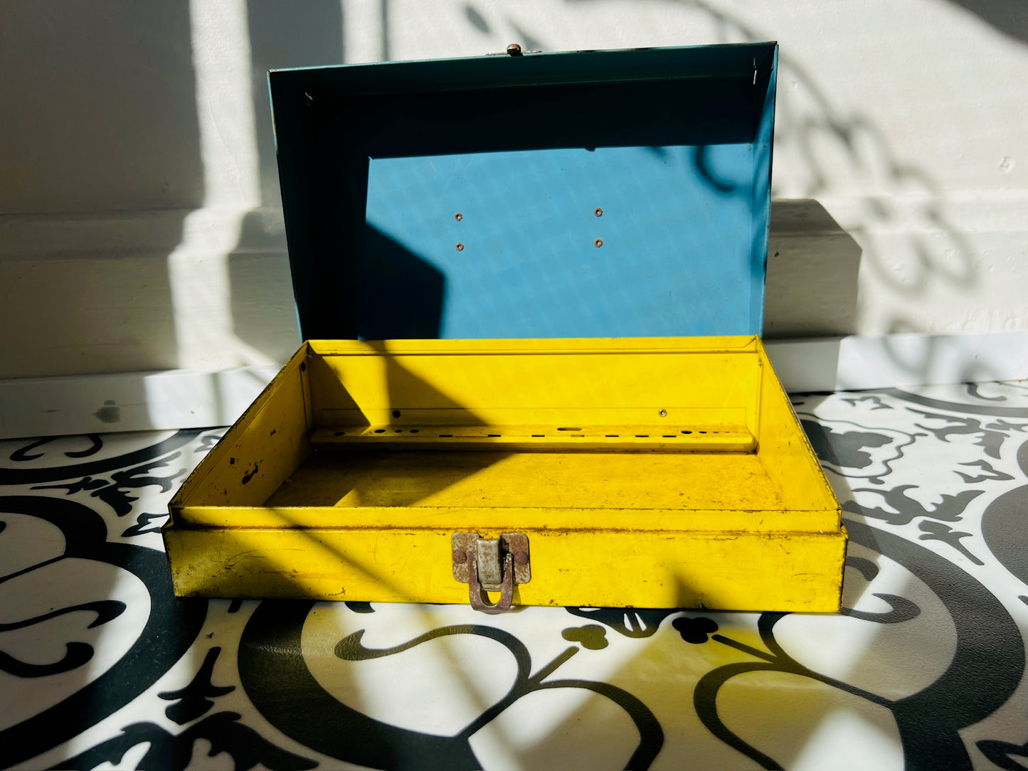 Vintage 1950s Machinist Metal Tool Box