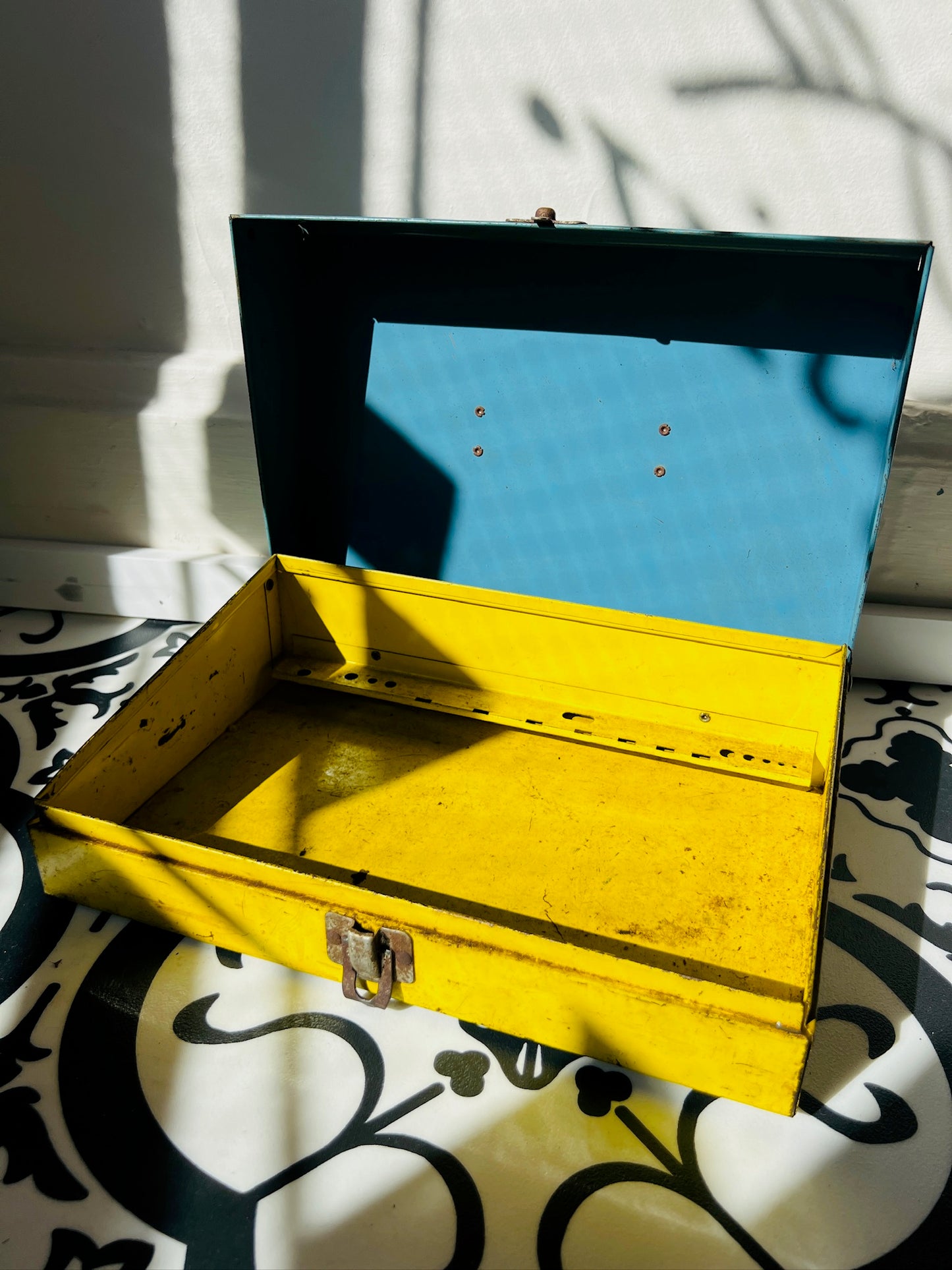 Vintage 1950s Machinist Metal Tool Box