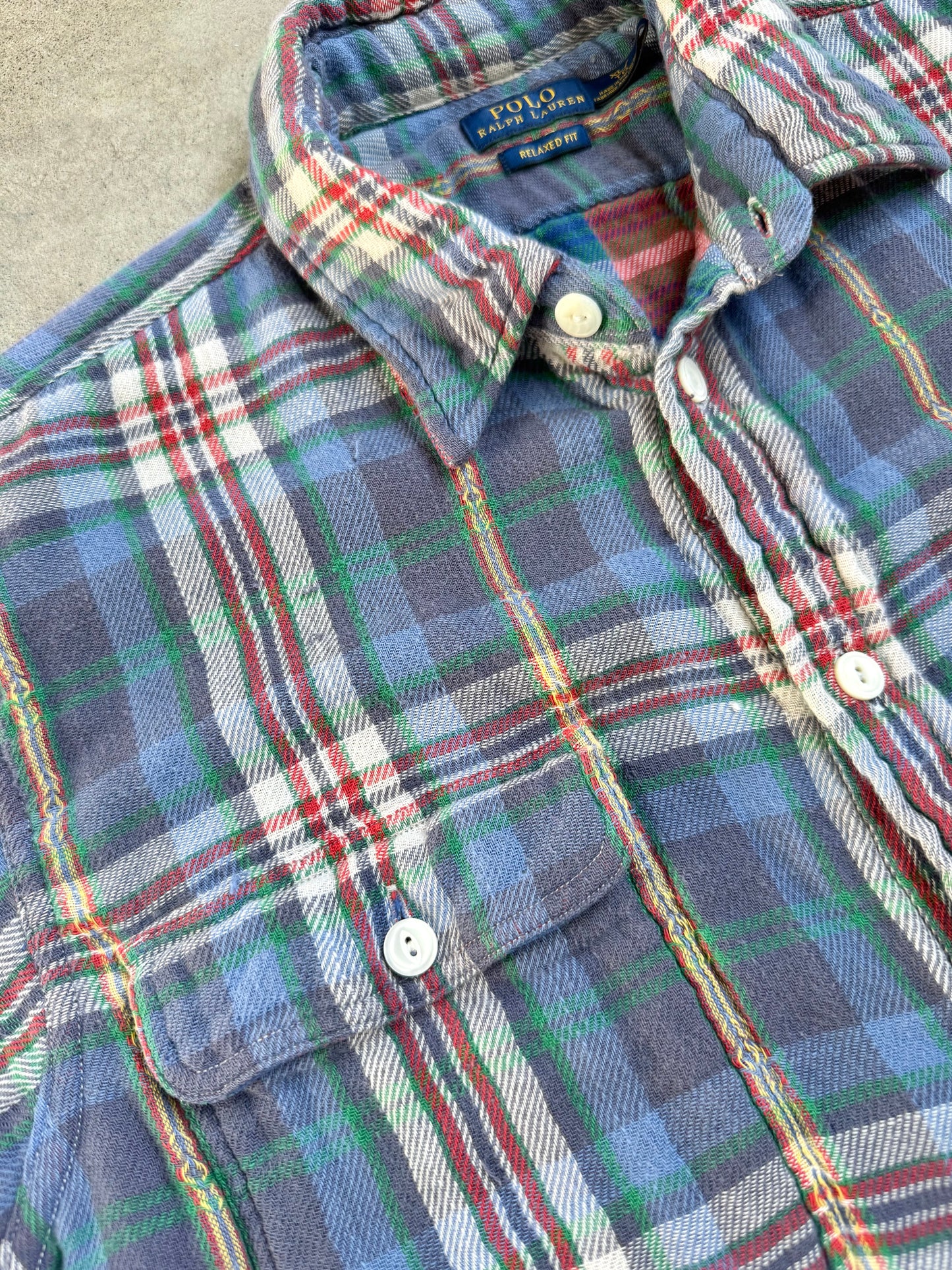 Polo Ralph Lauren Southwestern Plaid Cotton Flannel Button-Up Shirt | XL