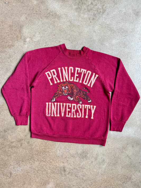 Vintage 1980s Princeton University Raglan Sweatshirt | Large