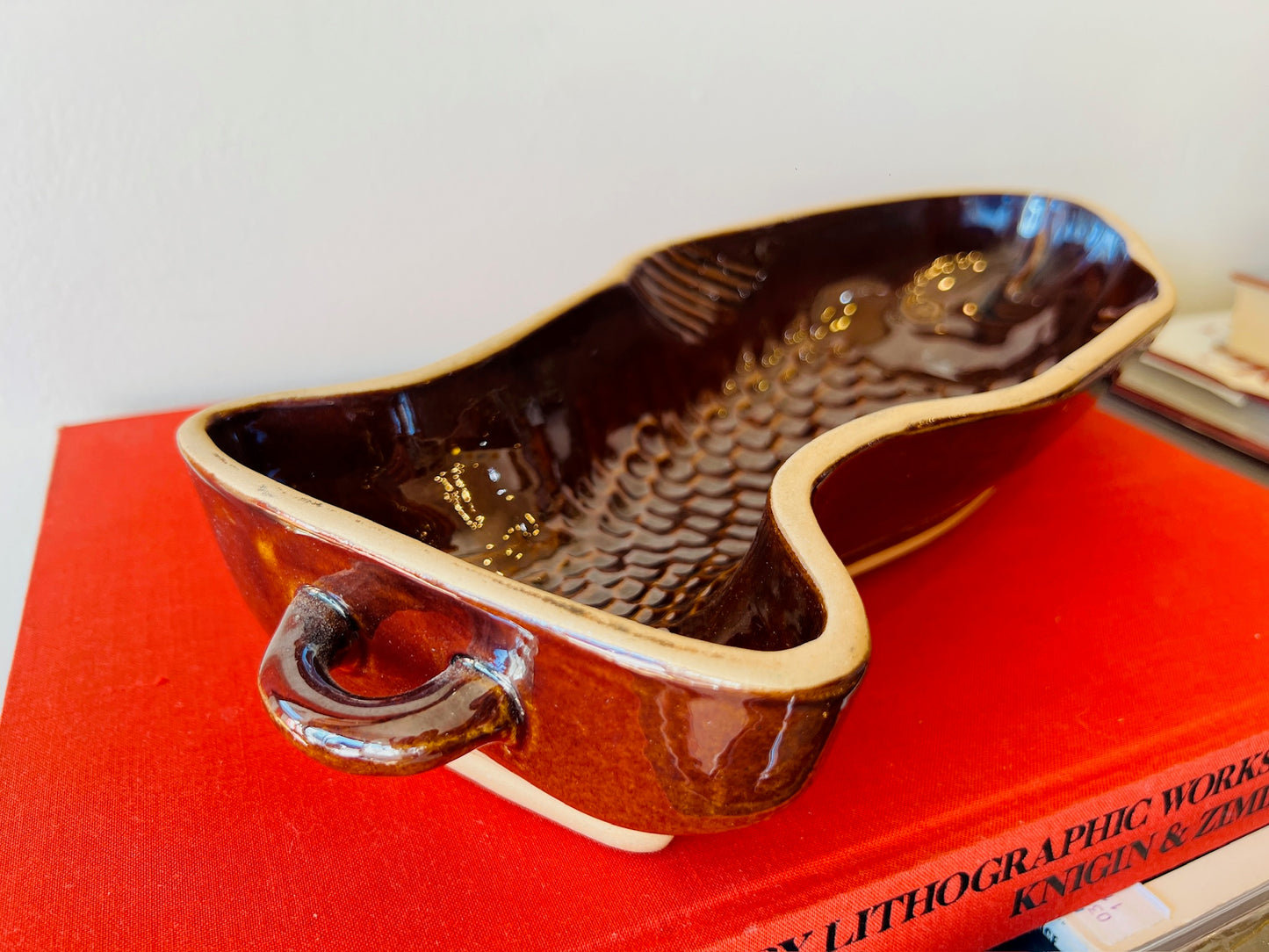 Vintage Ceramic Fish Baking Dish