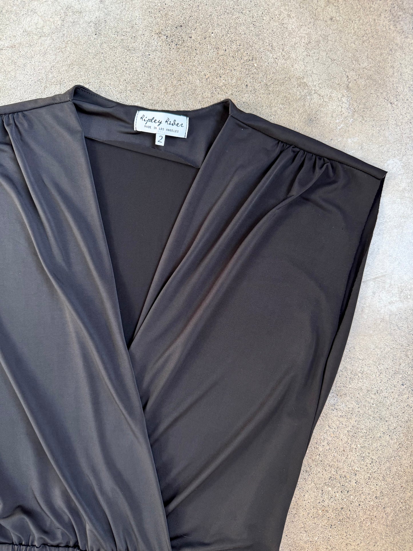 Ripley Rader L.A. Black Slinky V-Neck Sleeveless Jumpsuit | Small