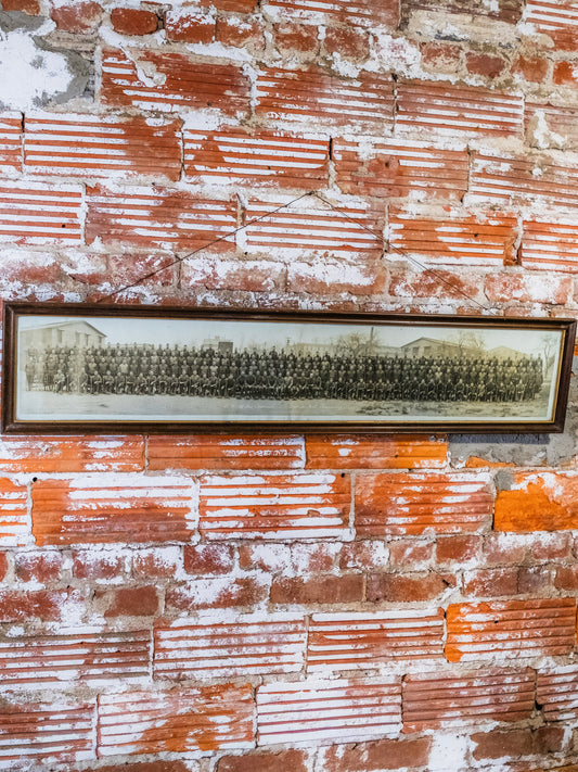 Antique Framed WWI U.S. Army Panoramic “Yard-Long” Photograph