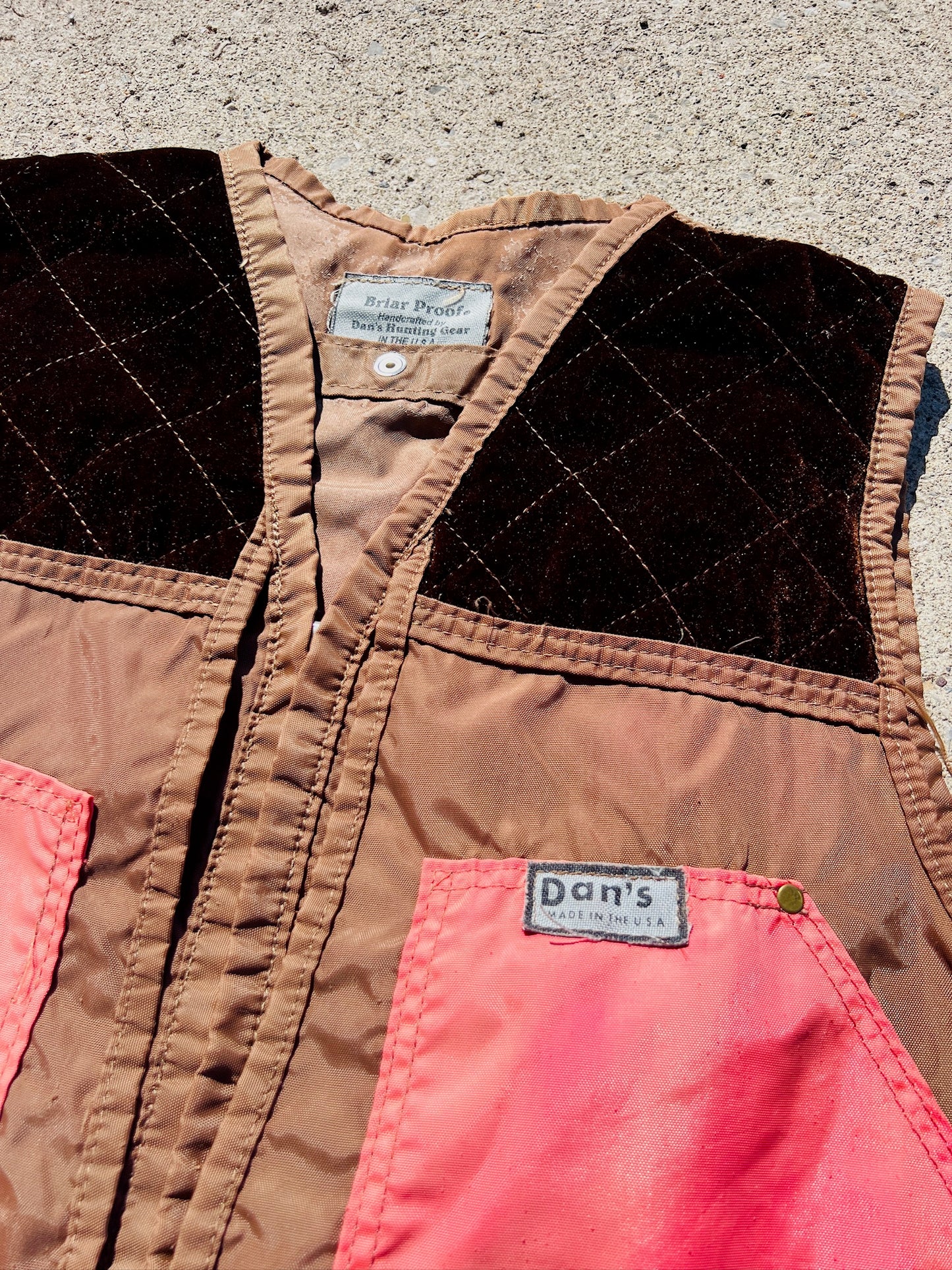 Vintage 1970s/80s Dan’s Briar Proof Hunting Vest | L/XL