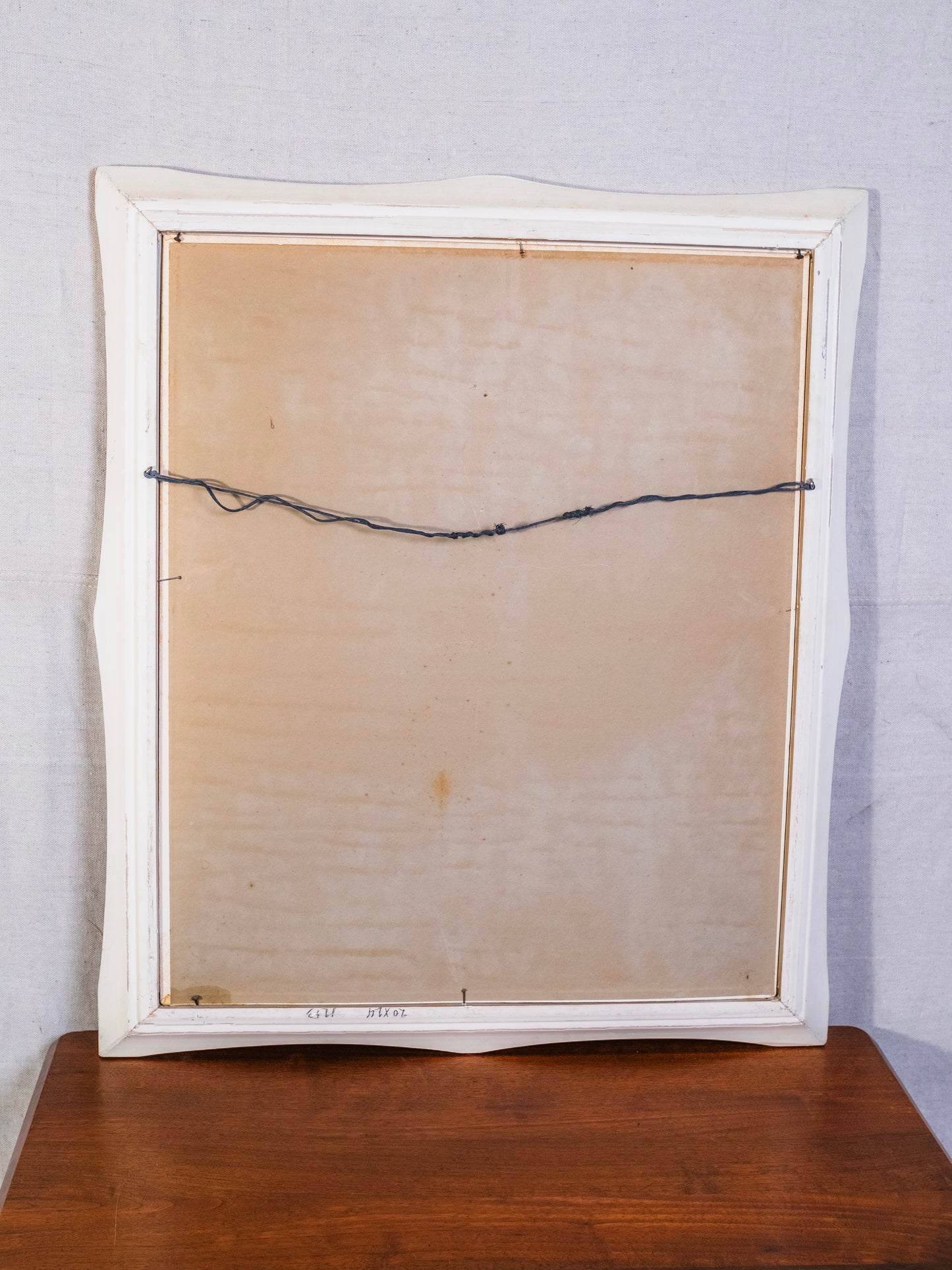 Vintage 1960s Framed & Signed "Dark Haired Lady" Oil on Canvas Painting