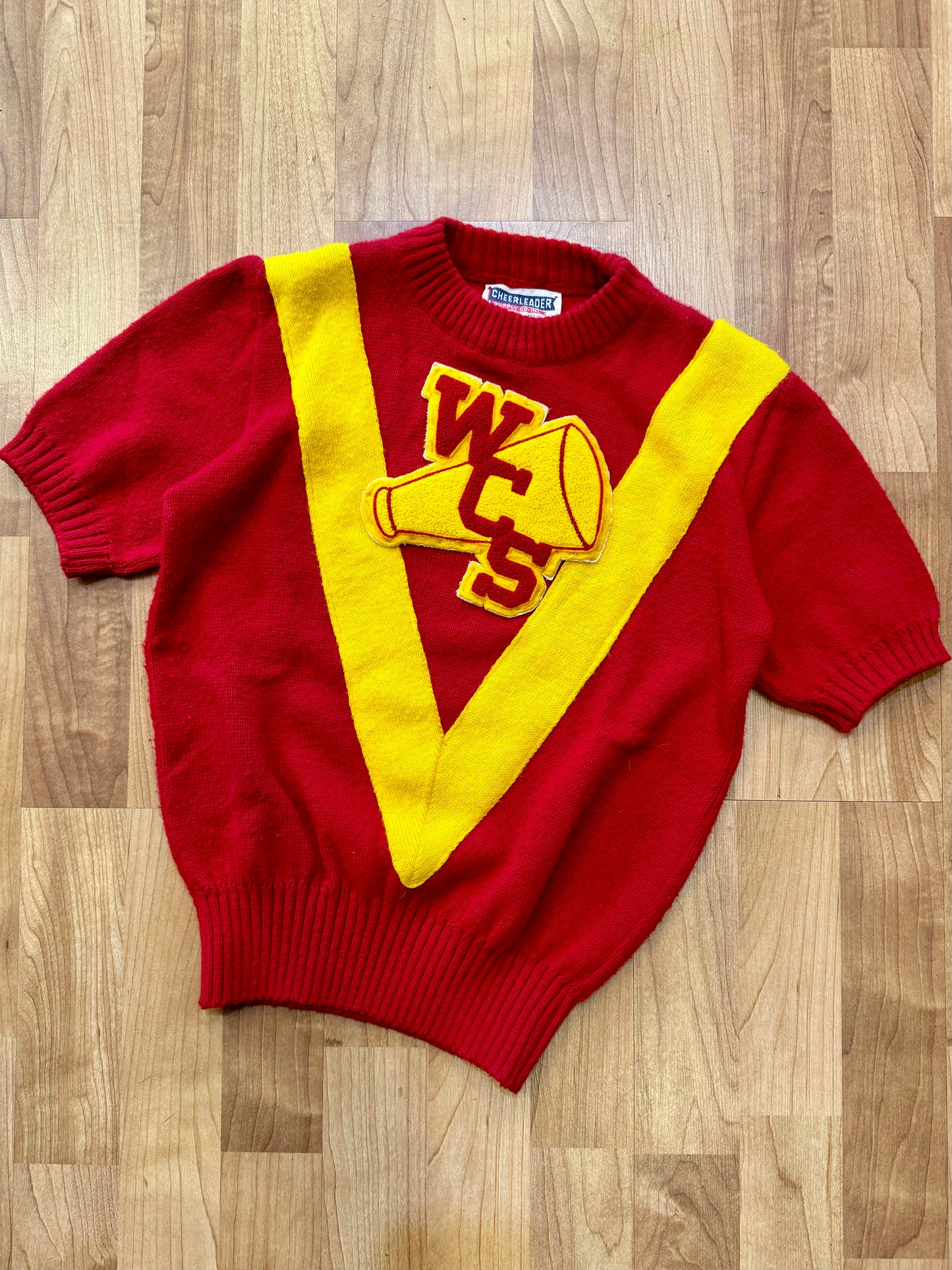 Vintage Cheerleader “WCS” Uniform Sweater | XS/S