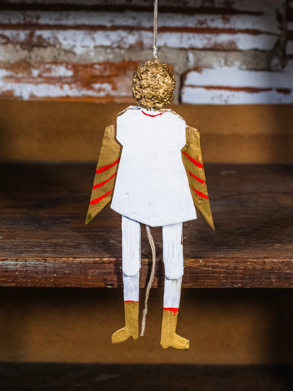 Hampelmann Style Folk Art Handmade Jumping Jack Toy | Angel