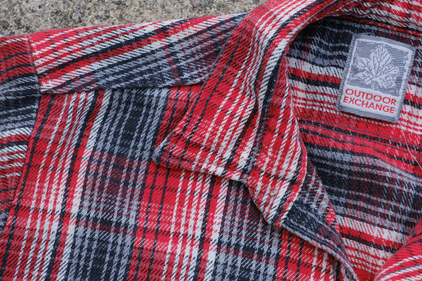 Vintage Outdoor Exchange Red Plaid Flannel