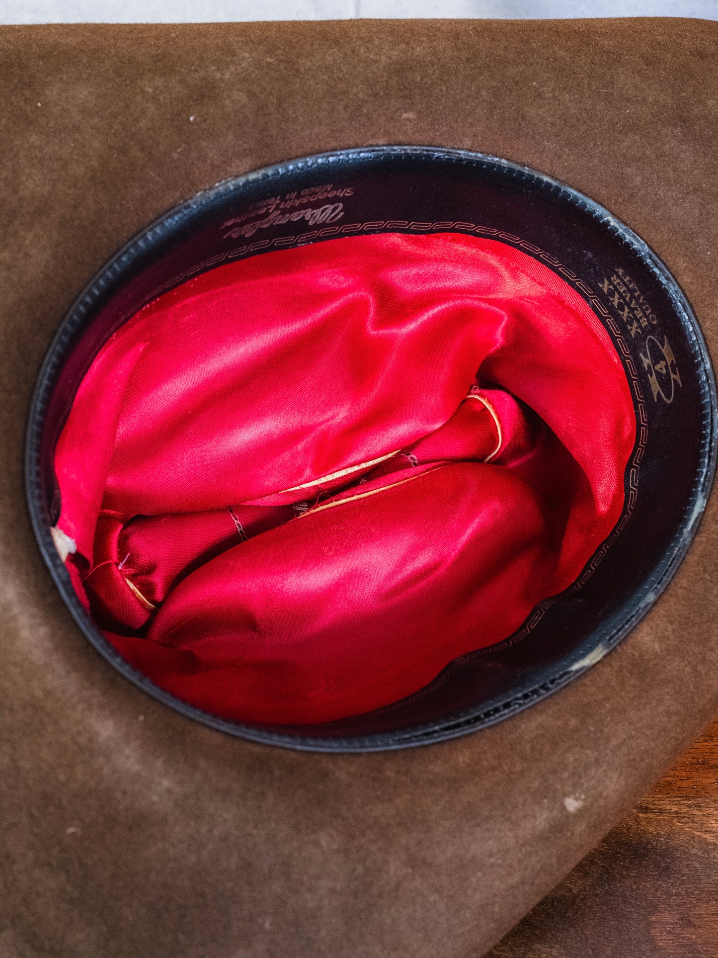 Vintage 1980s Wrangler Brown Beaver Felt Western Cowboy Hat | 7.5