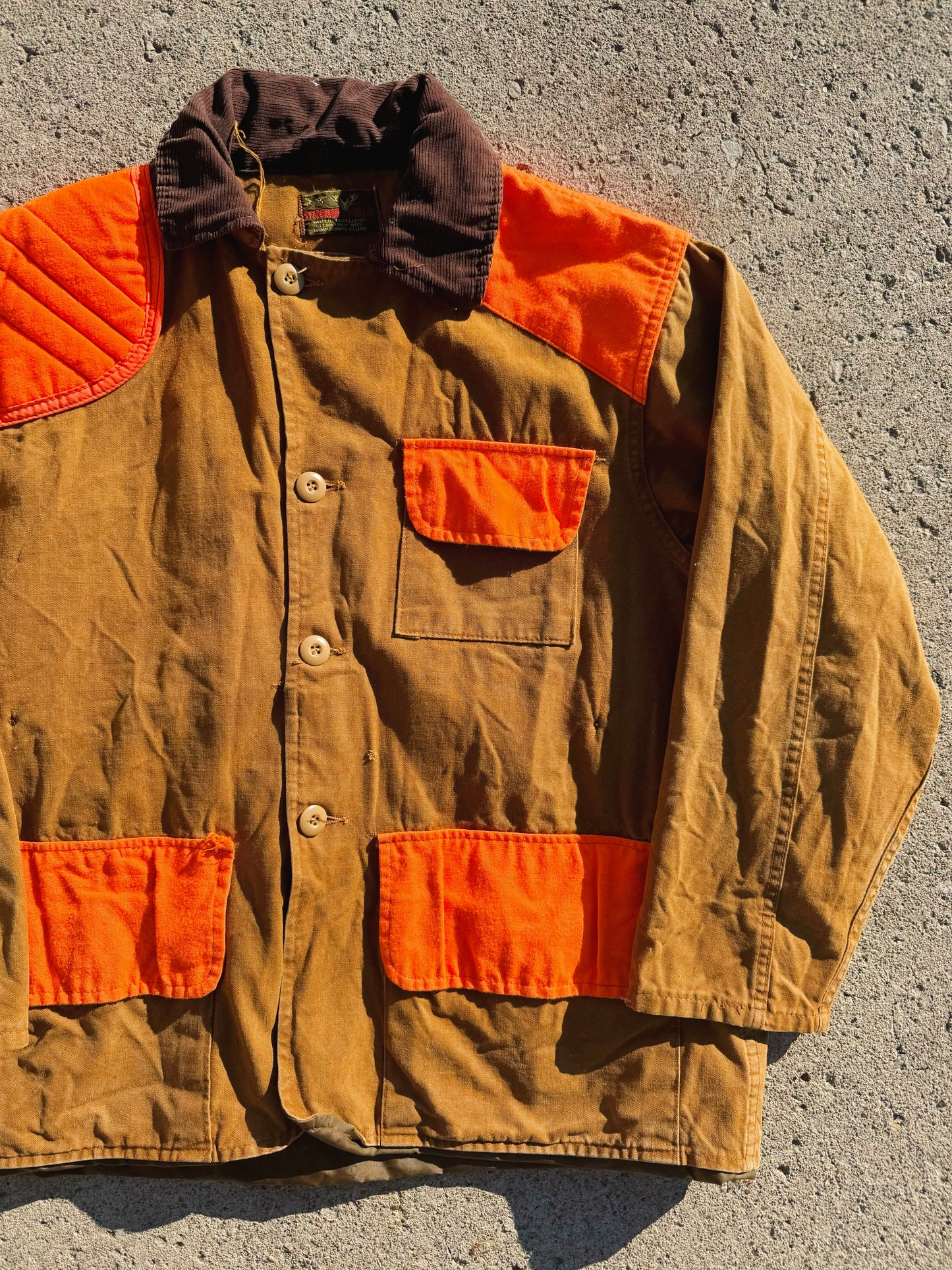 Vintage 1960s Stream & Field Canvas Hunting Jacket | XL