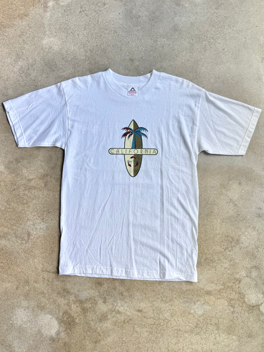 Vintage 1990s San Diego California Surf Board Graphic Tee | Medium