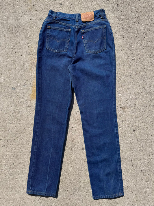 Vintage 1980s Levi’s 505 High-Waisted Dark Wash Jeans | Waist 29”