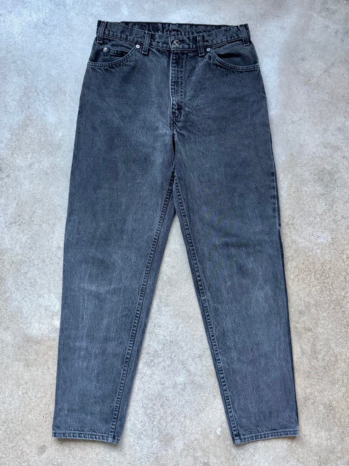 Vintage 1980s/90s Levi’s 550 Relaxed Fit Washed Black Jeans | 33x32