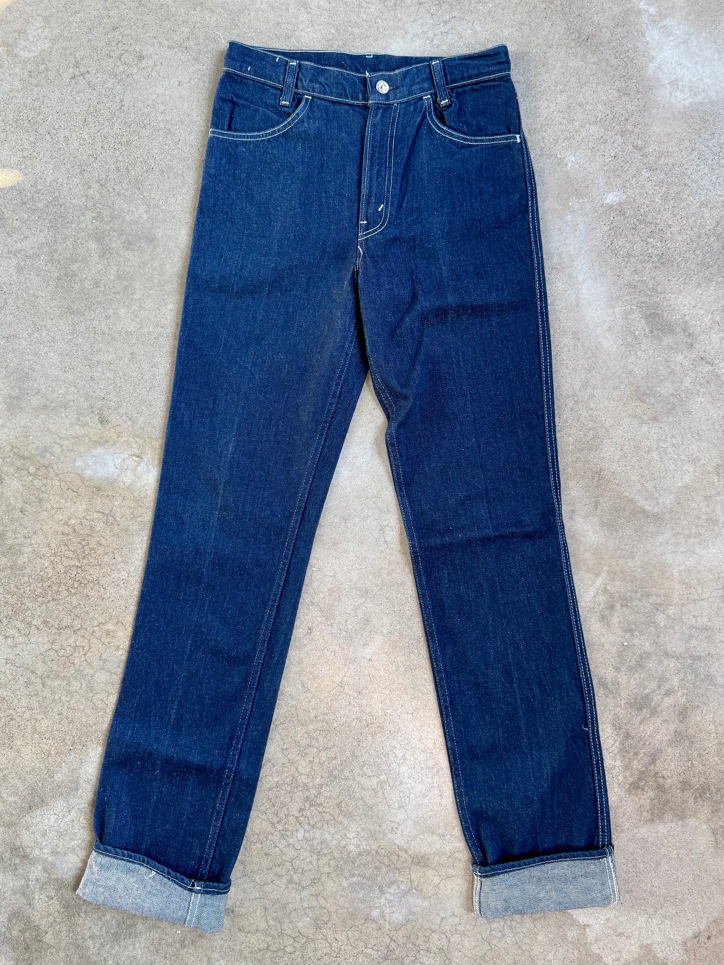 Vintage 1980s Levi’s Dark Wash Straight Leg Jeans | Waist 30”