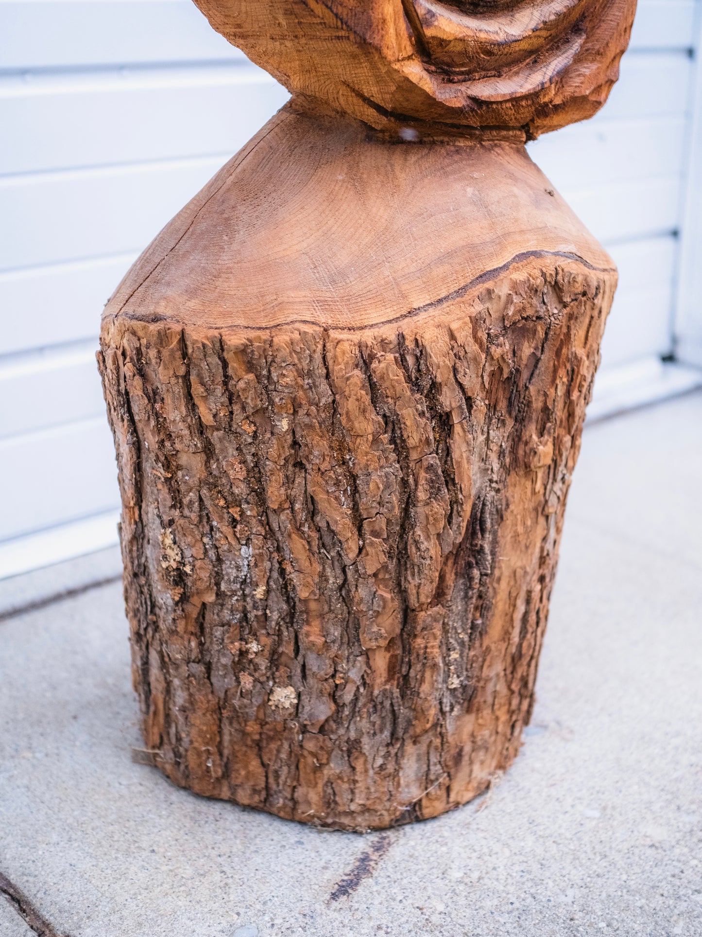 Vintage Hand-Carved Chicken Statue