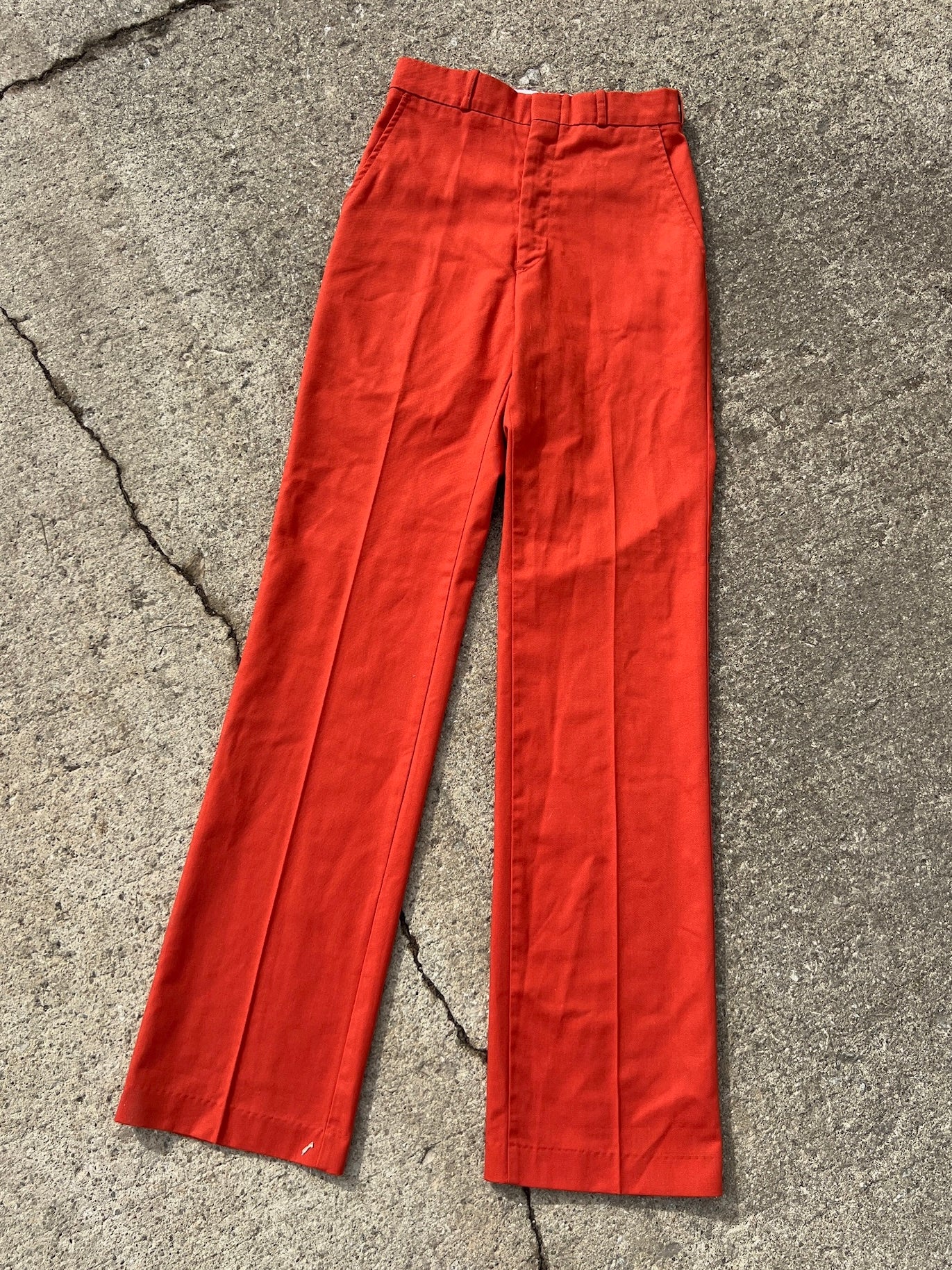 Vintage 1970s Gap Orange Trousers | Waist 25”