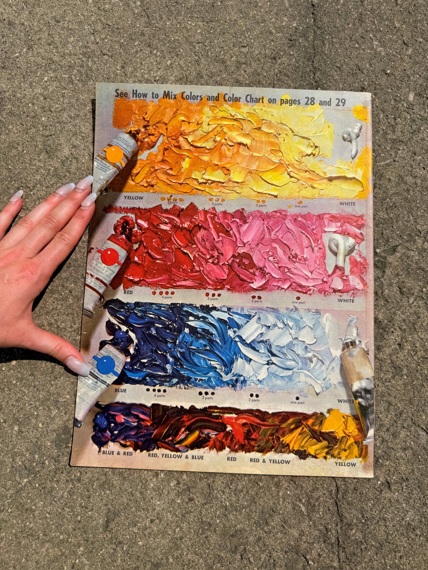 Vintage How to Mix Colors Book