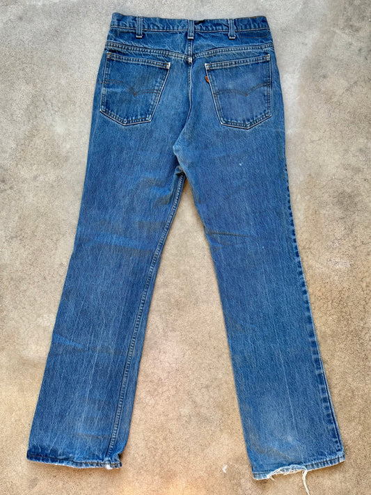 Vintage 1970s/80s Levi’s Orange Tab Medium Wash Bootcut Jeans | 33x32