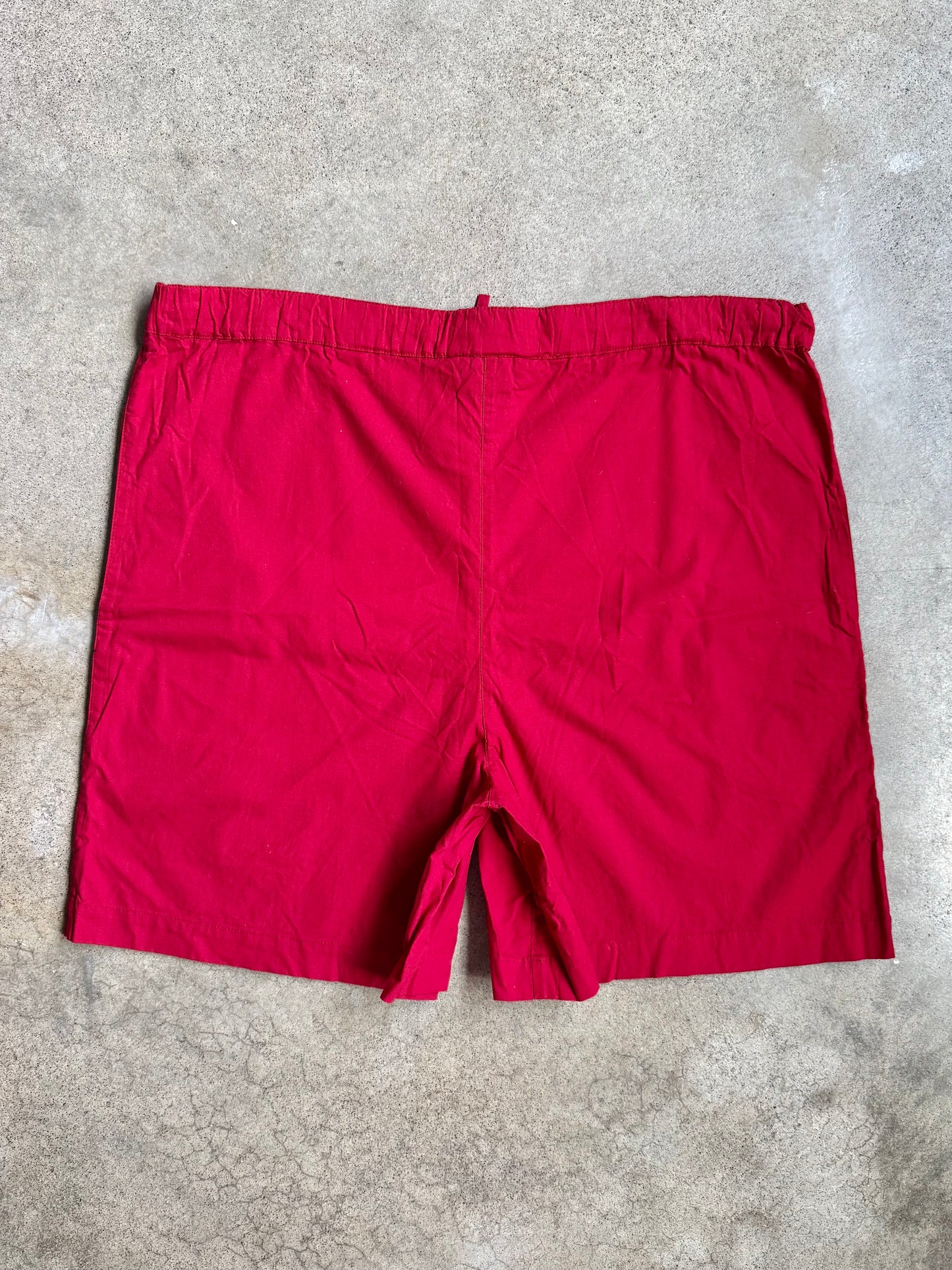 Vintage 1980s New Directions Red Embroidered Two-Piece Summer Set | Medium