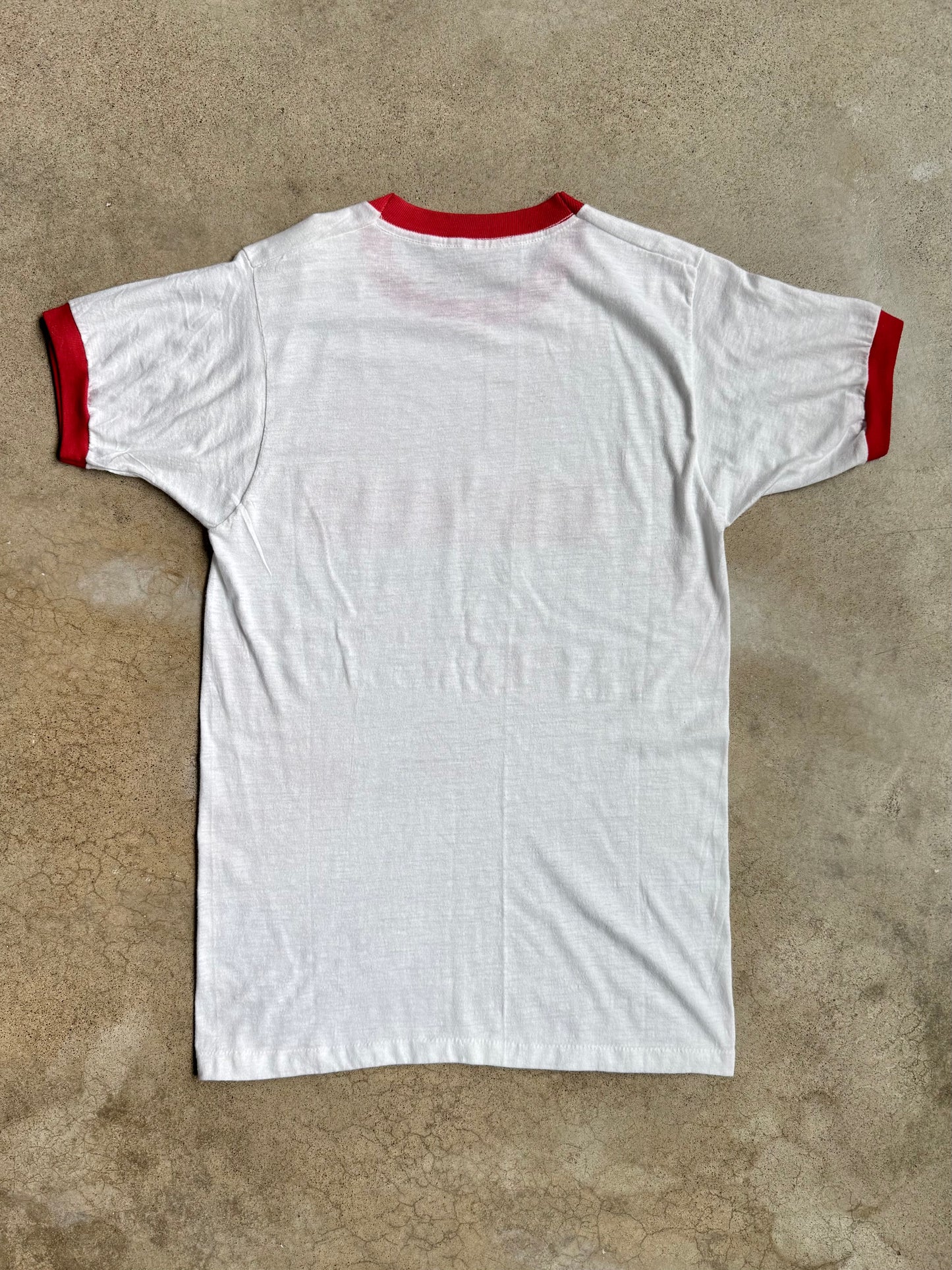 Vintage 1980s “Columbus We’re Making It Great!” Ringer Tee | Small