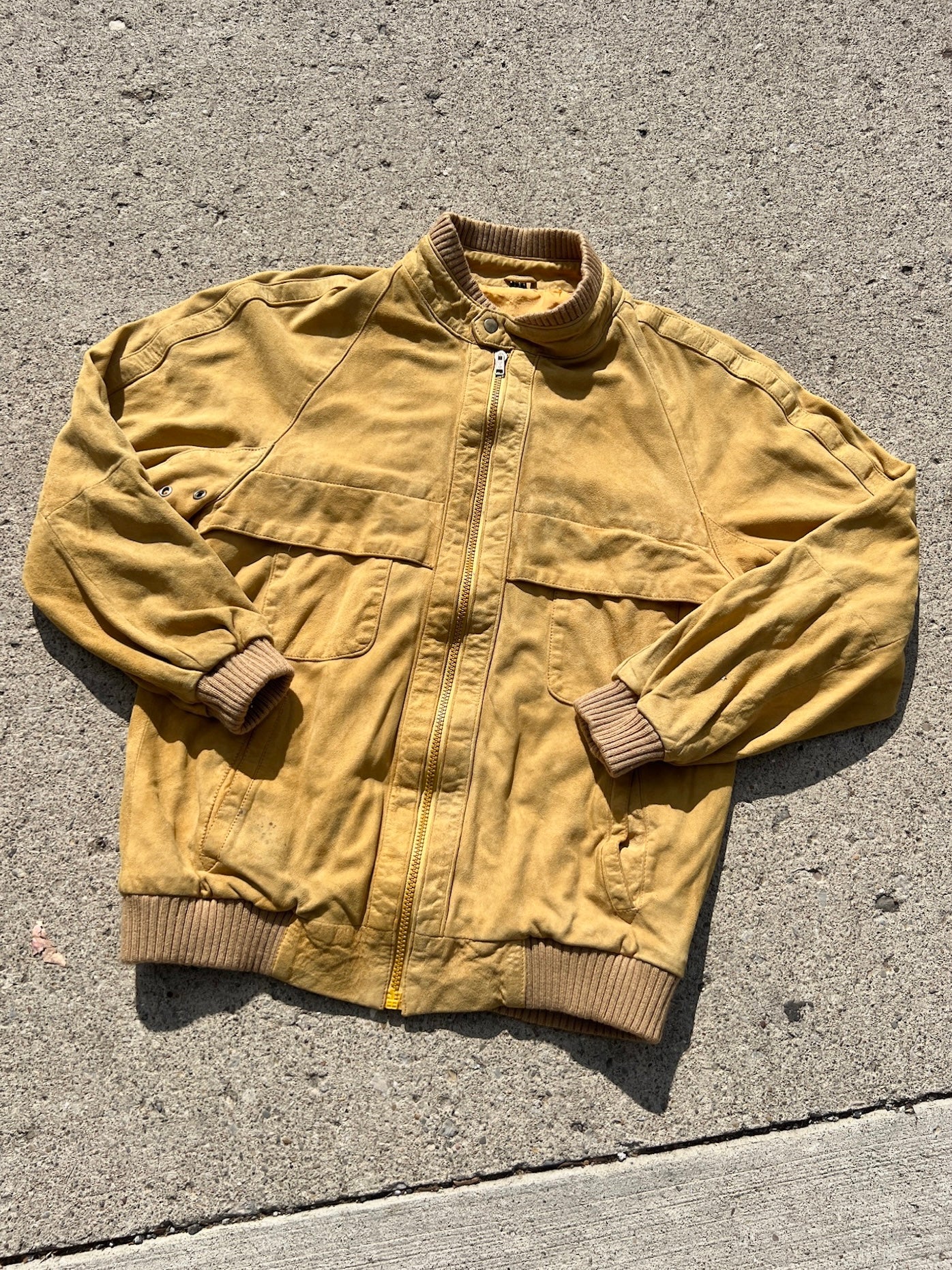 Vintage 1960s Jappa Suede Bomber Jacket | S/M