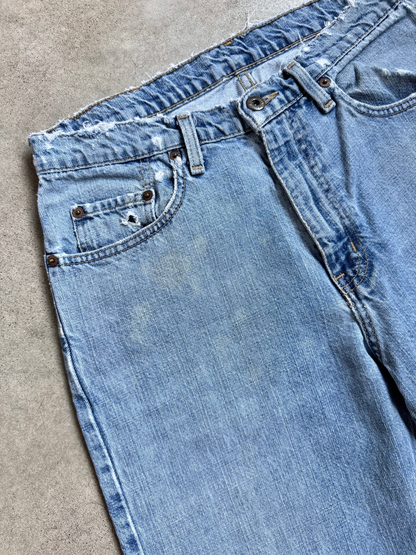 Vintage 1990s Polo Jeans Co. Classic Relaxed Distressed Jeans | 31x30