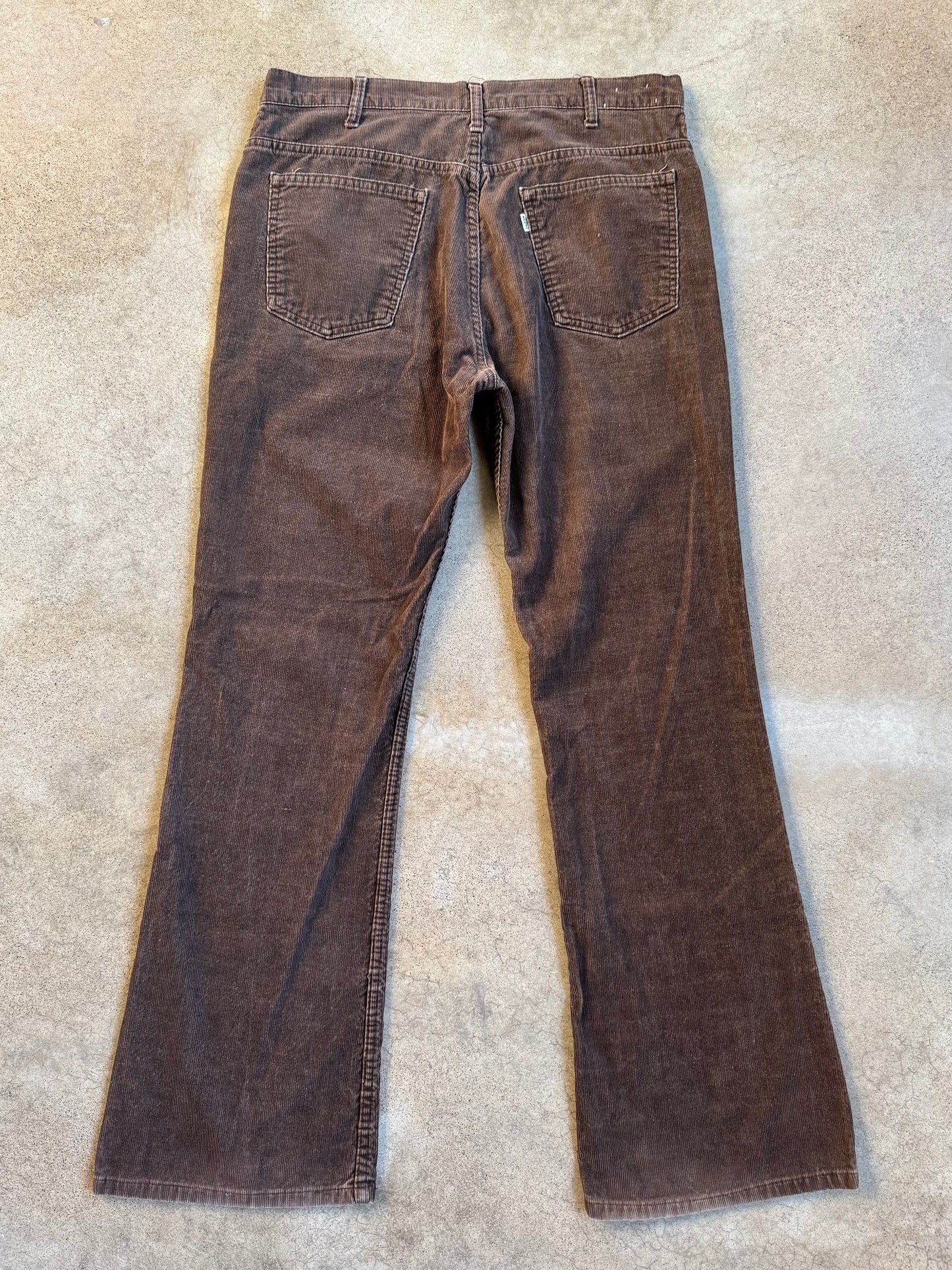 Vintage 1980s Levi's Brown Corduroy Bootcut Pants | Waist 36”