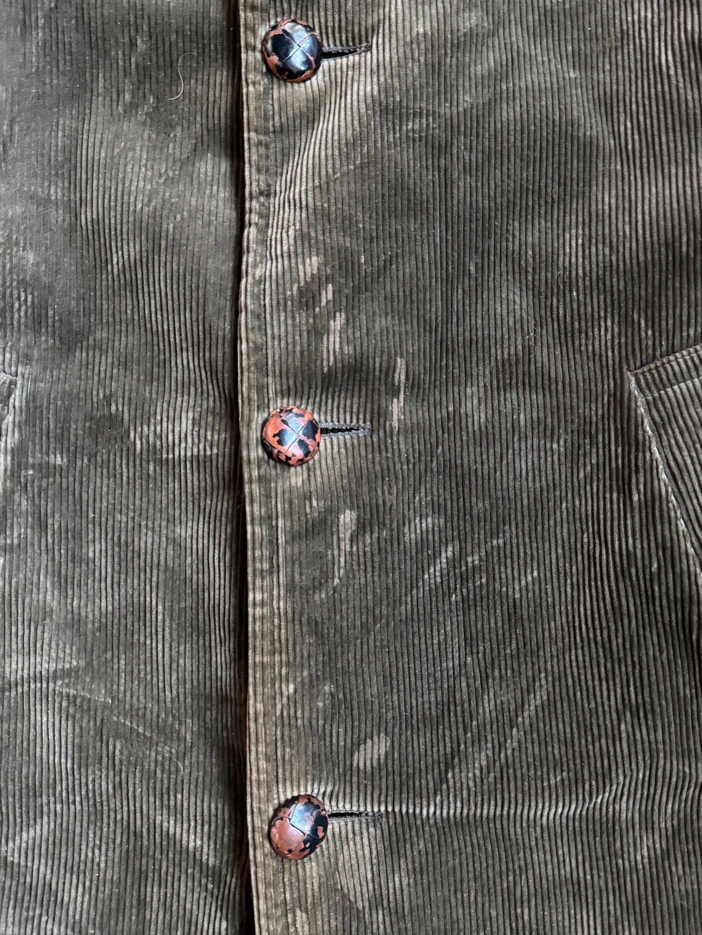 Vintage 1970s Zero King “The Goal Coat” Green Corduroy Wool Lined Winter Jacket | 40