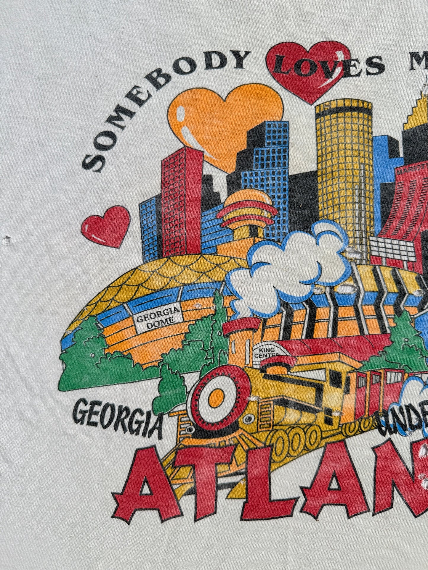 Vintage "Somebody loves me in Atlanta" Graphic Tee | L