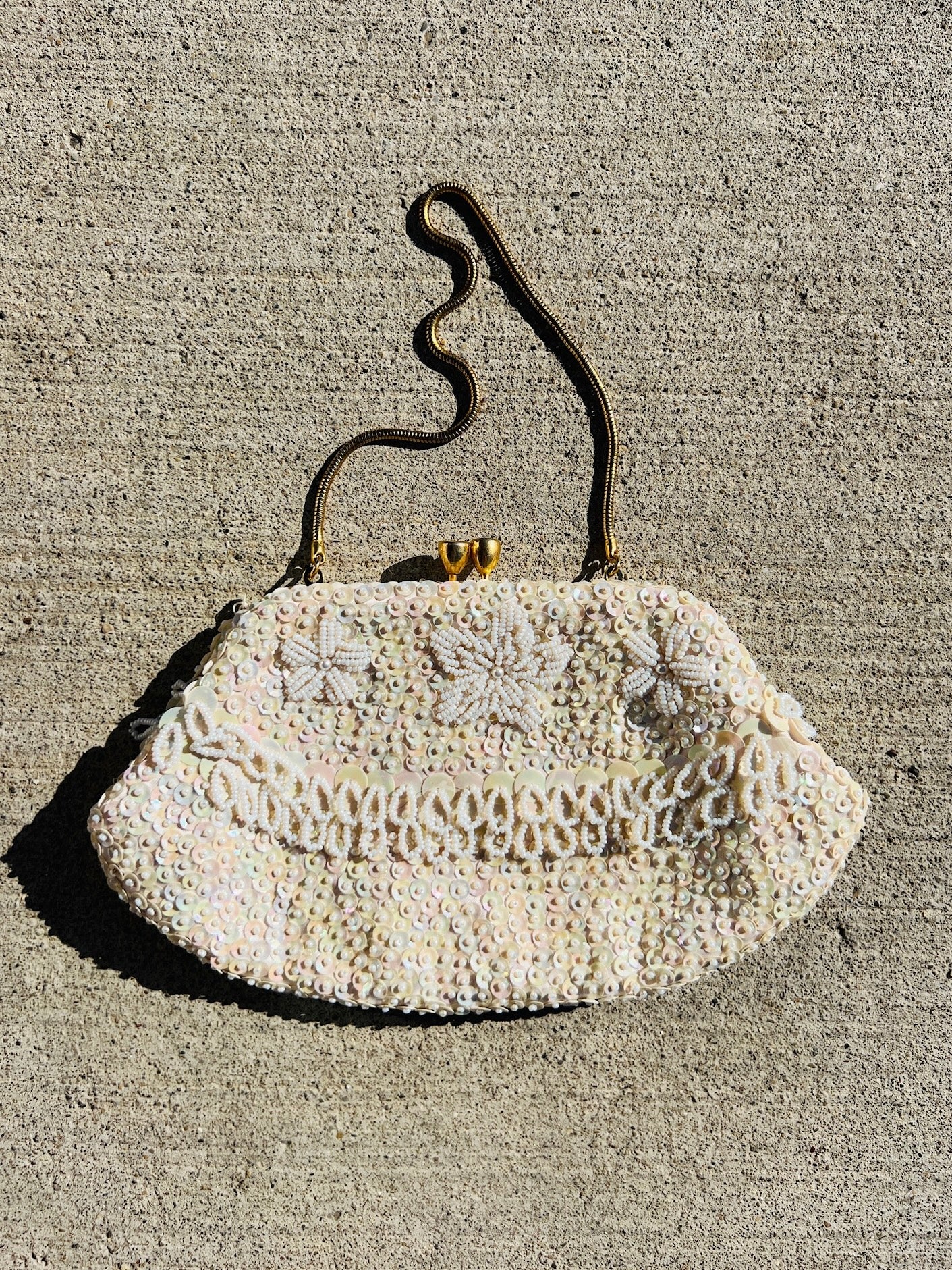 Vintage 1940s/50s Beaded Clutch Purse