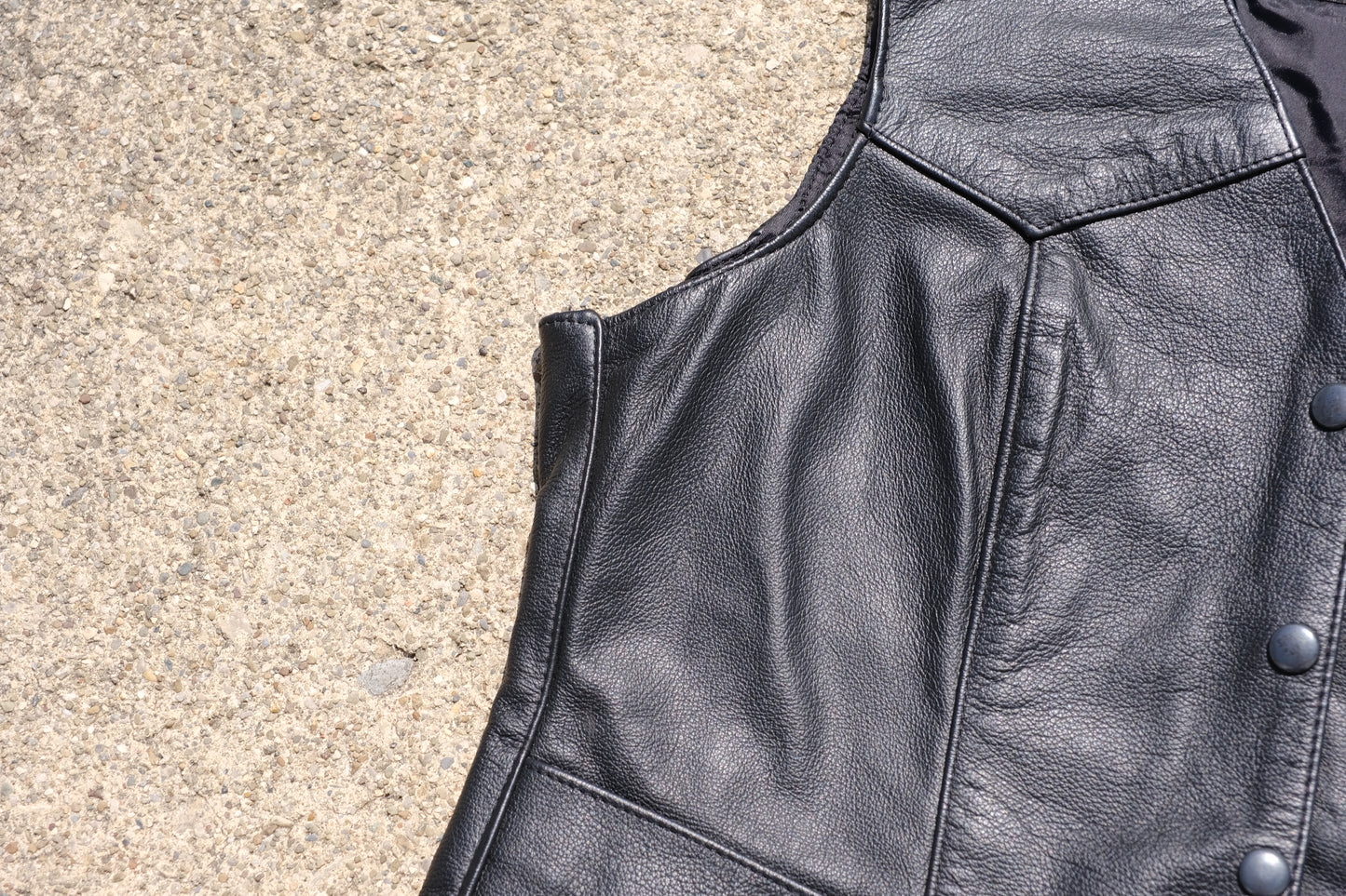 Vintage PNC Leather Motorcycle Vest