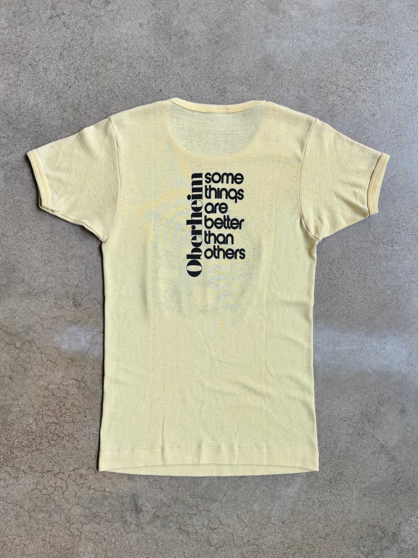 Vintage 1970s Yellow Oberheim Electronics Graphic Tee | Small