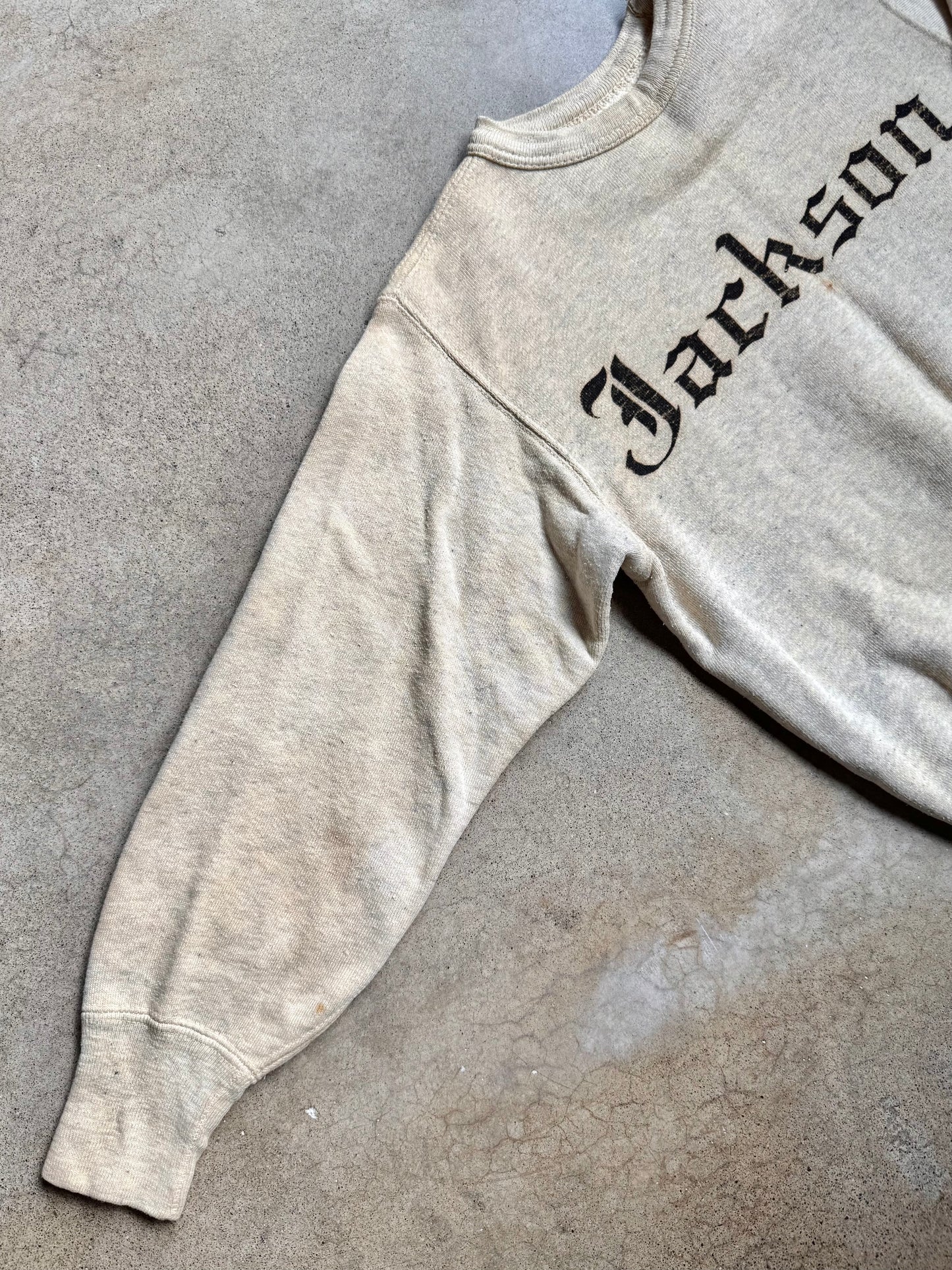 Vintage 1940s/50s Jackson School Crewneck Sweatshirt | XS