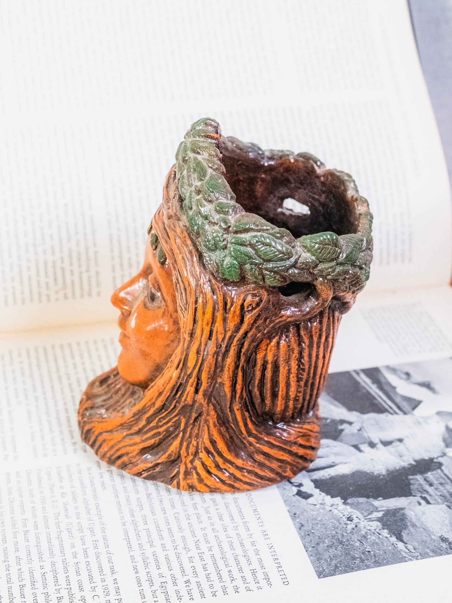 Vintage 1980s Jason Christoble Matchless Grove Wood Nymph Candle Holder