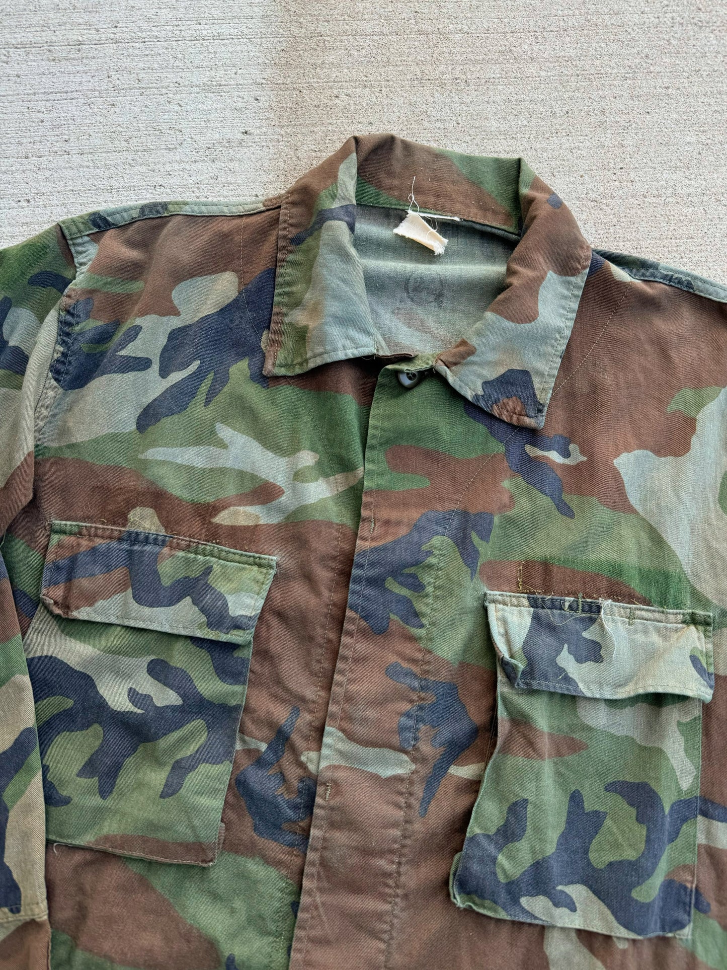 Vintage Vietnam Era Camouflage Cargo Jacket