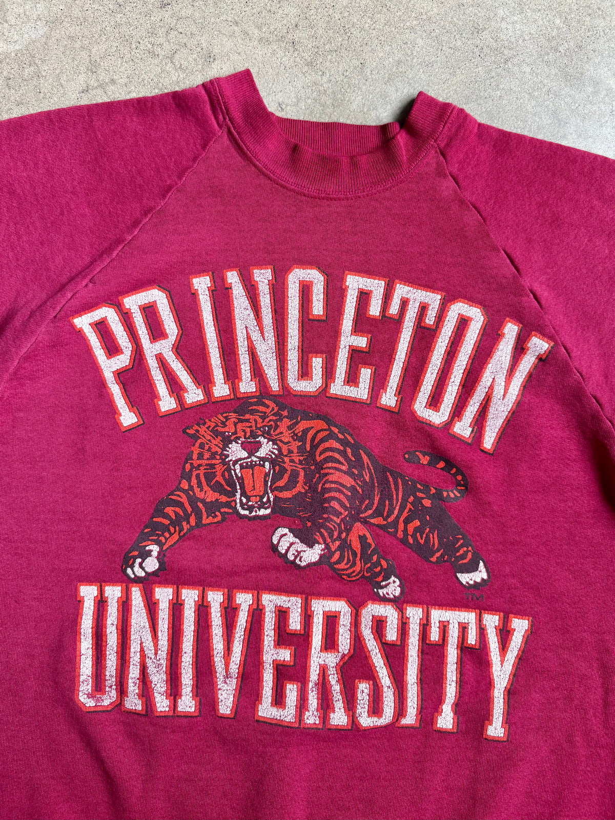 Vintage 1980s Princeton University Raglan Sweatshirt | Large