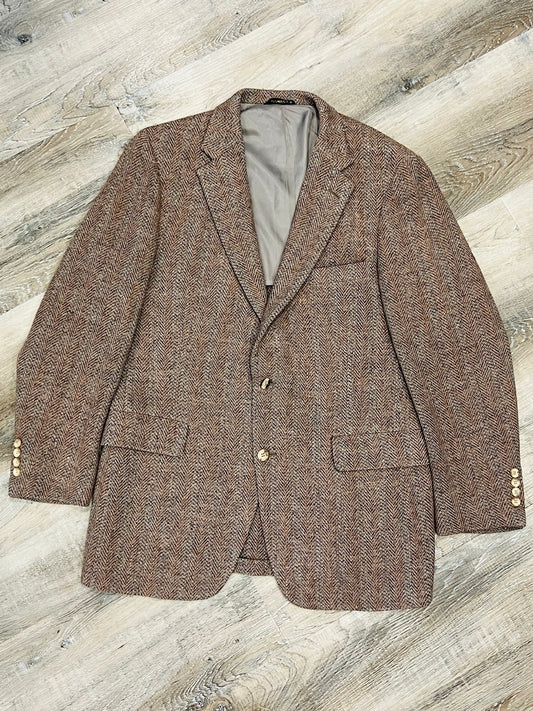 Vintage 1960s Harris Tweed Wool Blazer